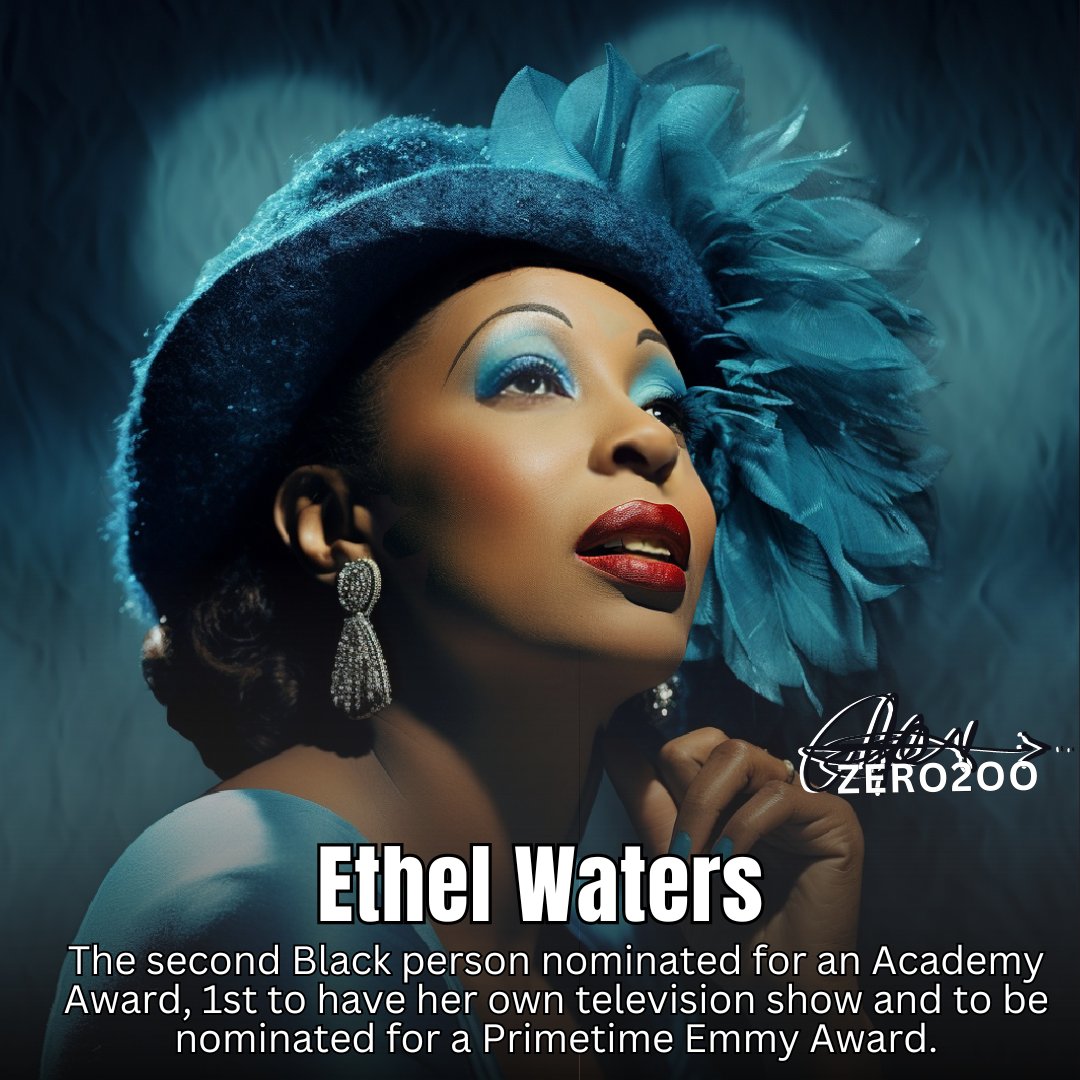 Day 273-Ethel Waters, a legend of the stage and screen, her contributions to music and theater continue to inspire and captivate audiences today. Let's honor this remarkable artist who broke boundaries. #LegendsInLivingColor #EthelWaters