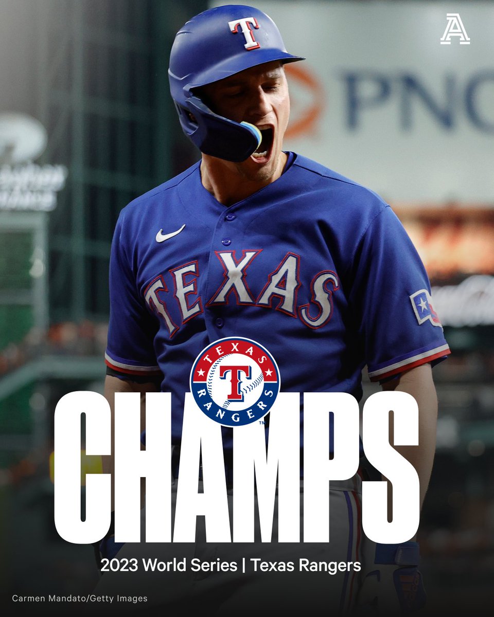 FOR THE FIRST TIME IN THEIR 63-YEAR HISTORY, THE TEXAS RANGERS ARE WORLD SERIES CHAMPIONS.

🏆 2023 is special