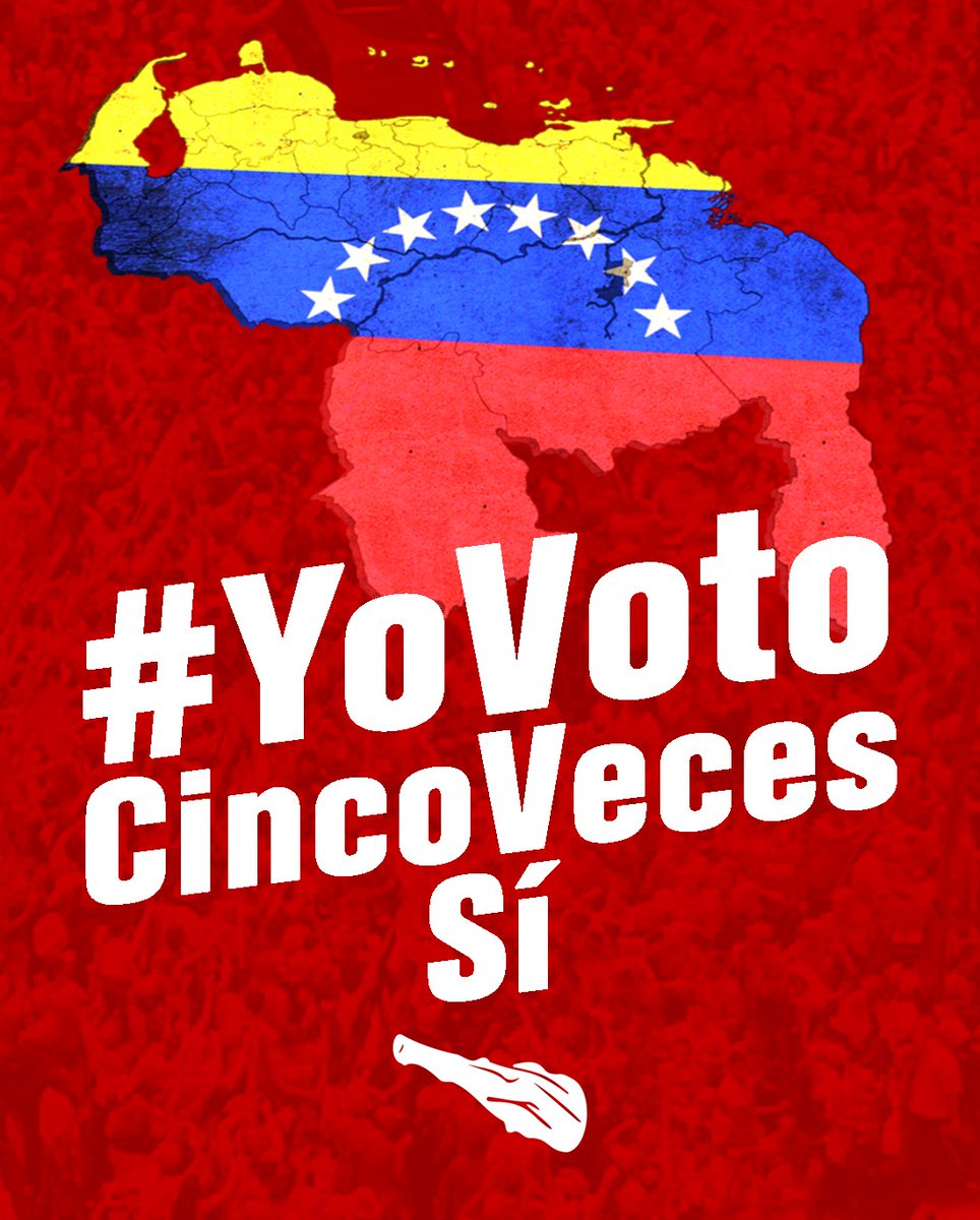 El de #3Dic  #YoVotoCincoVecesSi
Todas y todos en defensa de nuestro Territorio Nacional💪🇻🇪

<a href="/ConElMazoDando/">Con el Mazo Dando</a> <a href="/dcabellor/">Diosdado Cabello R</a> 
<a href="/PartidoPSUV/">PSUV</a> <a href="/luismarcanos/">Luis Marcano</a> <a href="/RossGoyo/">Rossanna Goyo</a> <a href="/psuvanz_ve/">🔴 PSUV ANZOÁTEGUI 🔴</a>