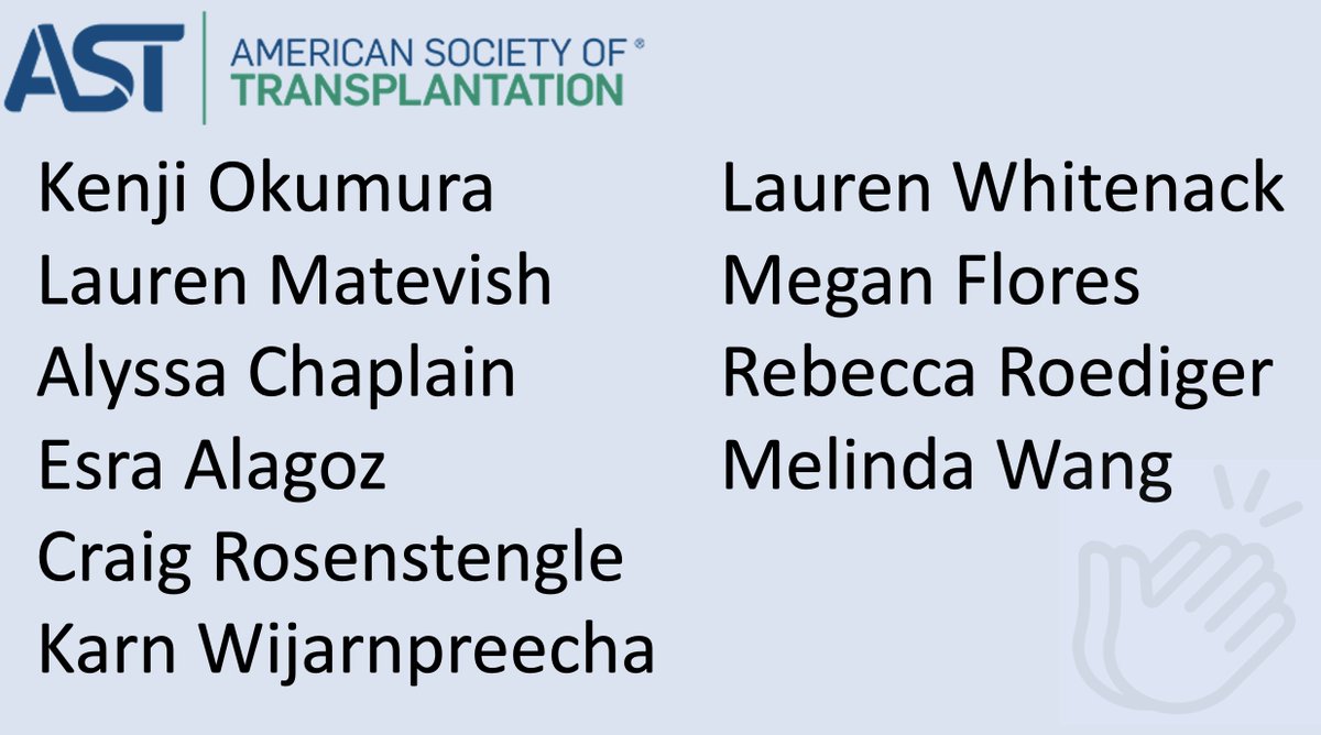 Welcome to the TEN new members who joined AST LICOP this month!

We are excited to welcome these folks into the fold. 

Interested in learning more & joining? 
Check out our website and/or reach out!
myast.org/communities-pr…

#livertwitter @KarnJUVE @Crosenstengle @MelindaBWangMD