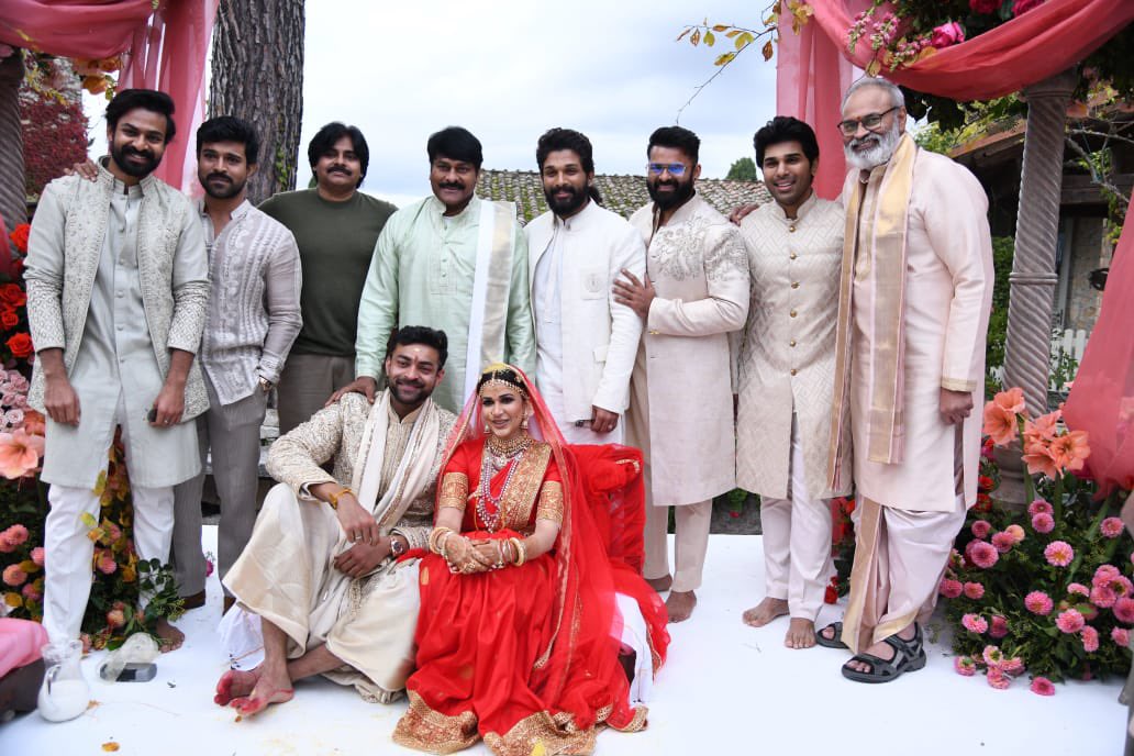 Chiranjeevi Konidela (@kchirutweets) on Twitter photo .. And thus they embarked together on a new love filled journey 💕
Starry Wishes for the Newest Star Couple ! 😍🤗
<a href="/IAmVarunTej/">Varun Tej Konidela</a> <a href="/Itslavanya/">Lavanyaa konidela tripathhi</a> .. And thus they embarked together on a new love filled journey 💕
Starry Wishes for the Newest Star Couple ! 😍🤗
<a href="/IAmVarunTej/">Varun Tej Konidela</a> <a href="/Itslavanya/">Lavanyaa konidela tripathhi</a>