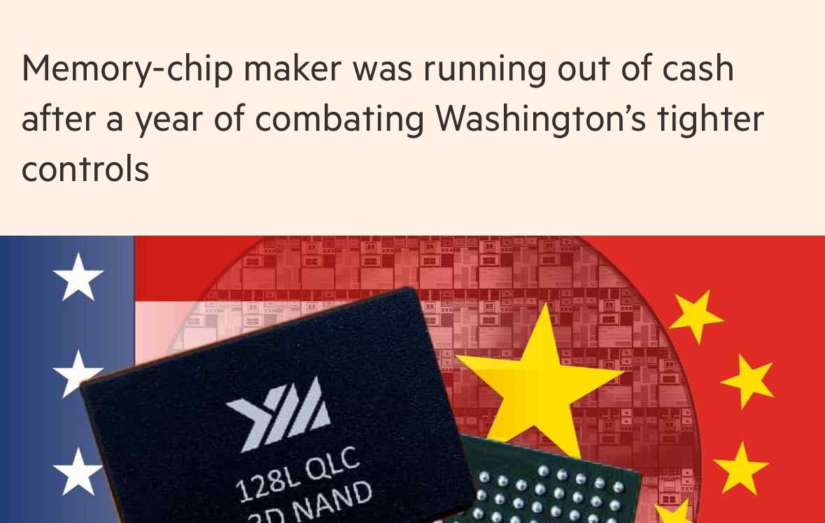 Costs of US chip curbs force China's YMTC into major fundraising round