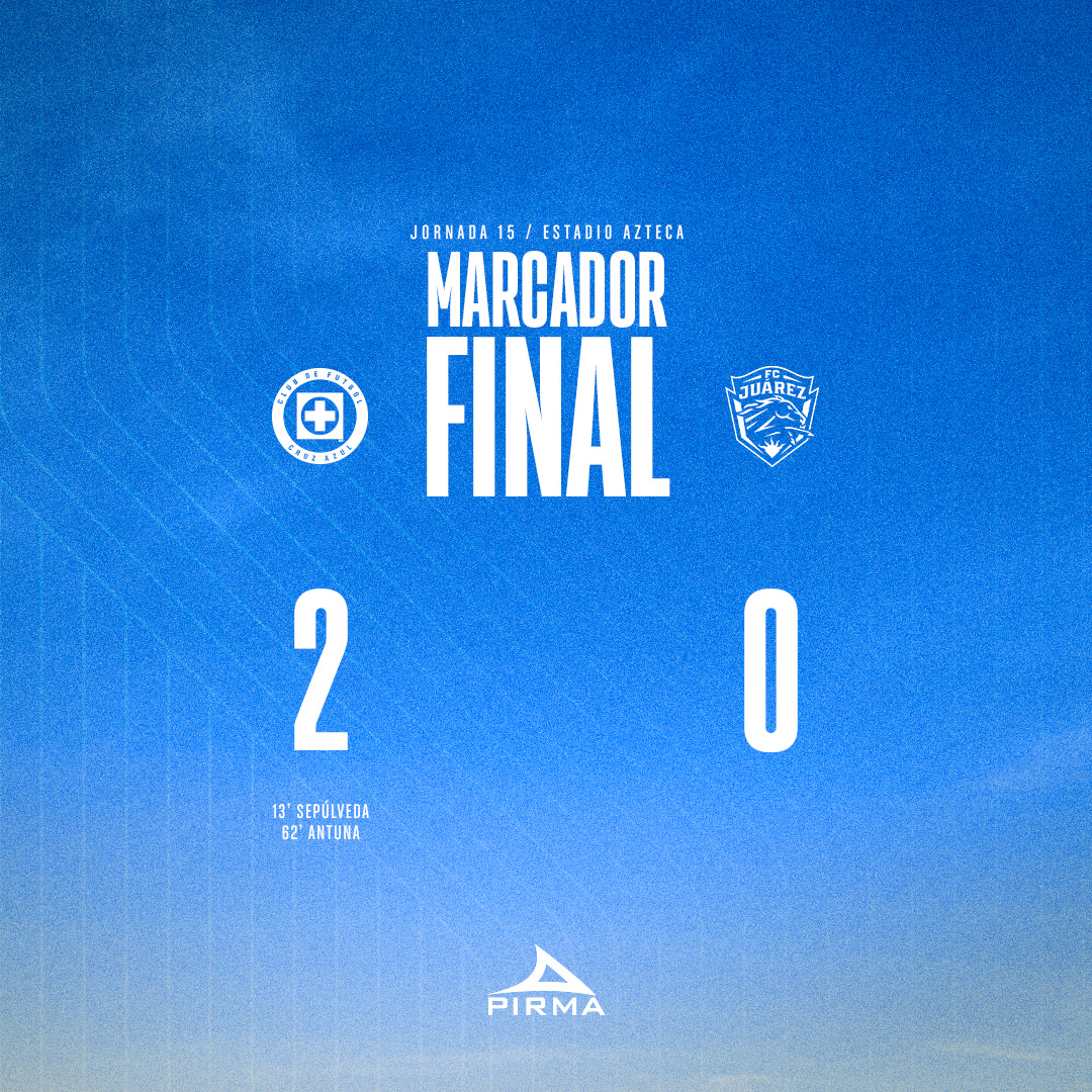 CruzAzul's tweet photo. ¡Ganó La Máquinaa! ¡Los tres puntos se quedan en casa! 💙

#AzulDePorVida https://t.co/gFhyBPYmTU
