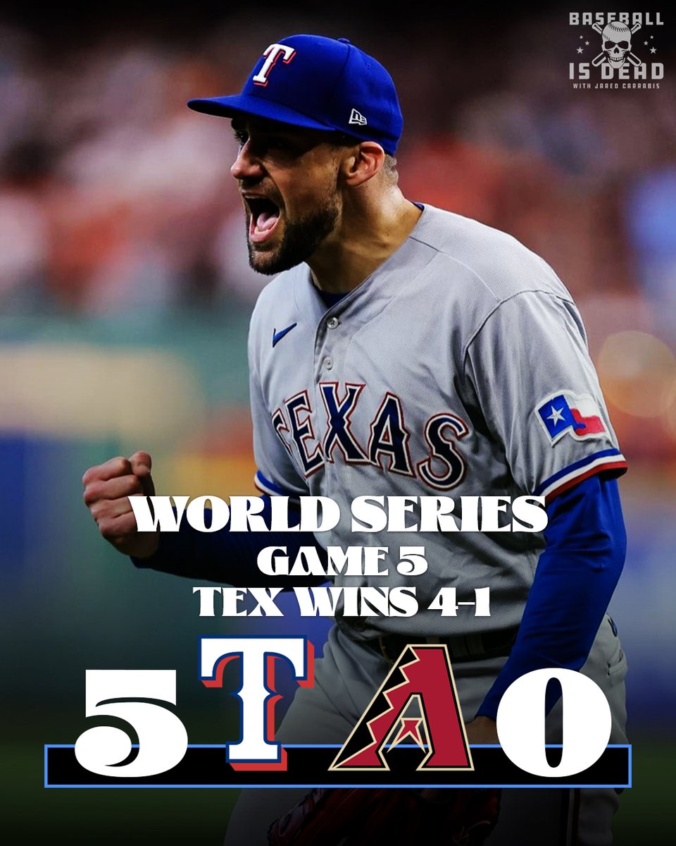 baseballisdead_'s tweet photo. THE TEXAS RANGERS ARE WORLD CHAMPIONS. https://t.co/7WaMb9Vb9c