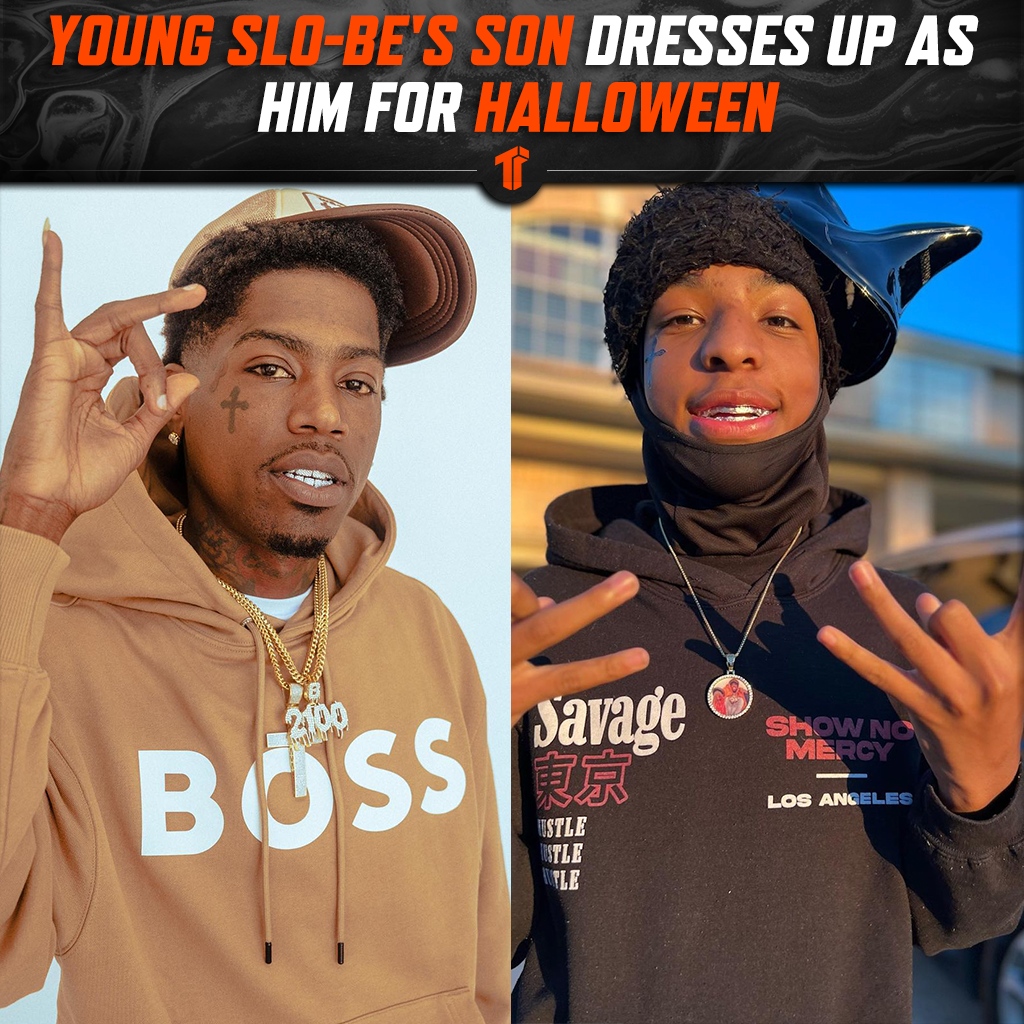 TheThizzler's tweet photo. 🕊️ Stockton's #YoungSloBe's son fullspeedj/IG decided to dress up as him for Halloween yesterday 🙌🔥 Did he nail it? #LLYS🖤🥀 https://t.co/yq0KXZVFKM