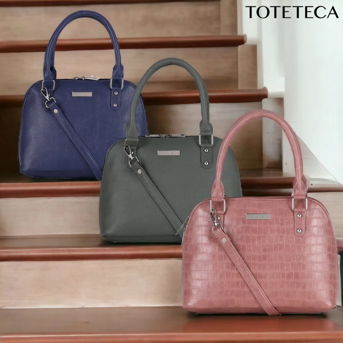 TotetecaBagWork's tweet image. 👜 Elevate your look with Toteteca's Compact Shoulder Bags in Peach, Blue &amp;amp; Olive. Stylish, practical, and just ₹899 each! Perfect for any outfit. 🌟 #Toteteca #FashionBags #CompactStyle #EverydayChic #StyleOnTheGo #AffordableLuxury #ShopNow