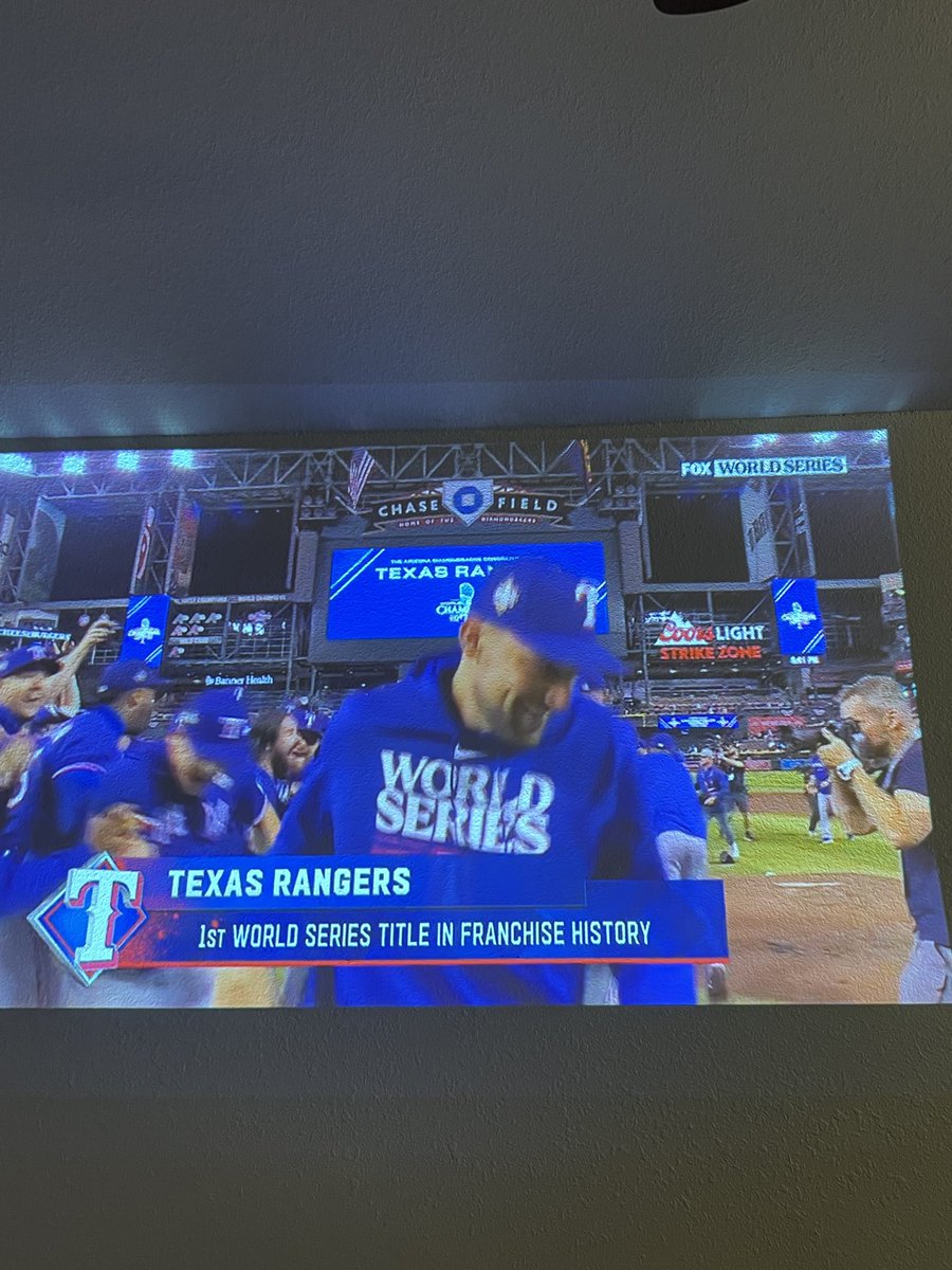 pastorblake's tweet photo. Let’s gooooooooo ⁦@Rangers⁩ WORLD CHAMPS 💪💪 https://t.co/dpXsTnUN6K