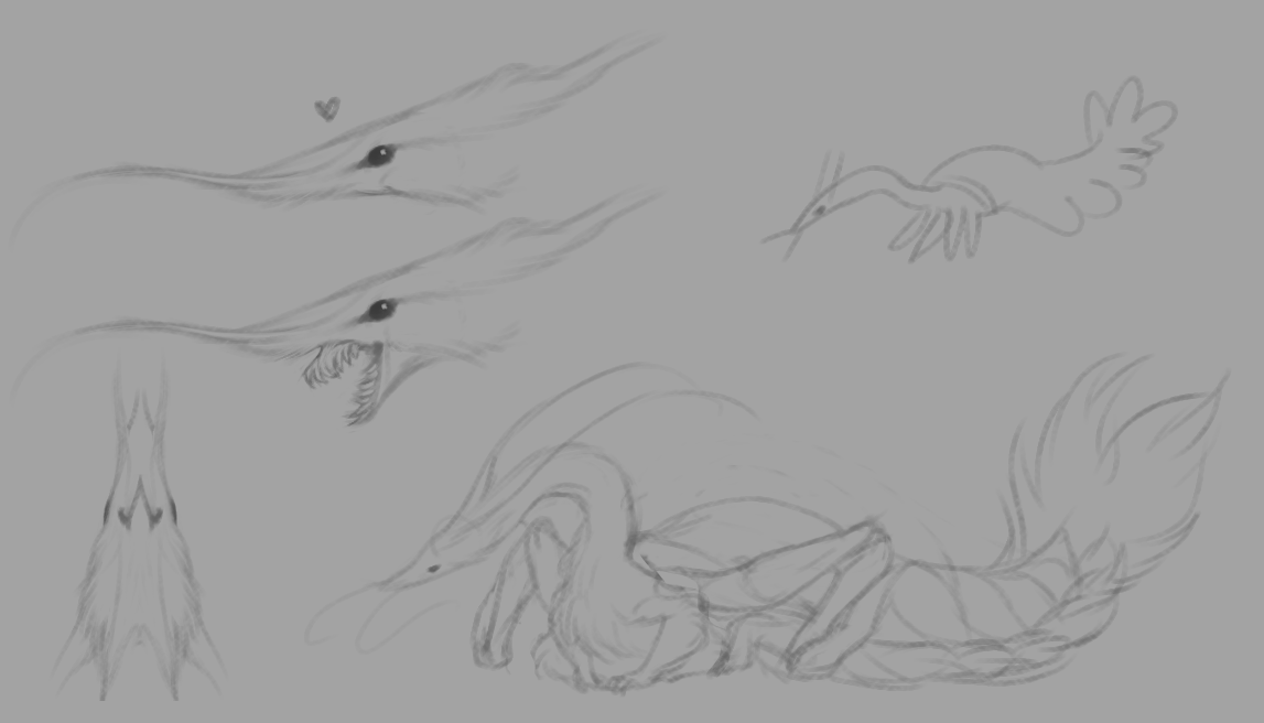 ehlbee's tweet photo. Little shrimp dragons, for your enjoyment (I'm gonna redesign the teeth) https://t.co/ksonE0wa4X