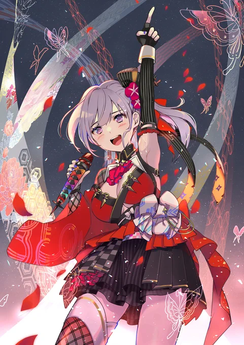 朝ノ瑠璃ちゃんの 1stワンマンライブ「謳歌爛漫」のイラストを描かせていただきました!  #朝ノ瑠璃ワンマン謳歌爛漫