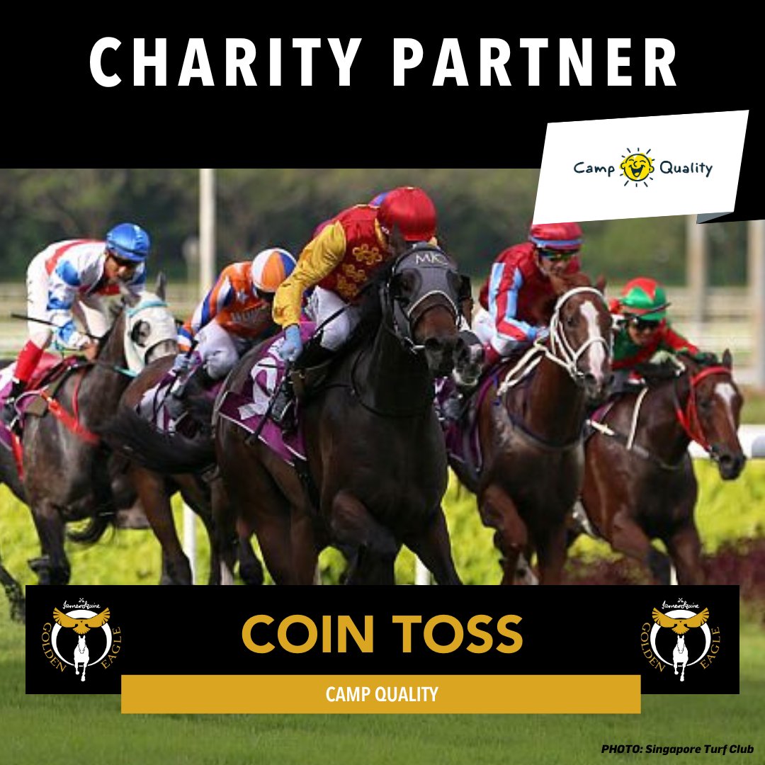 racing_nsw's tweet photo. He was rated one of Singapore's most promising horses earlier this year and Coin Toss, now with Gai Waterhouse and Adrian Bott, tackles Saturday's $10 million James Squire Golden Eagle 🦅 at Rosehill racing for Camp Quality. 👏 https://t.co/oeebkyRioi