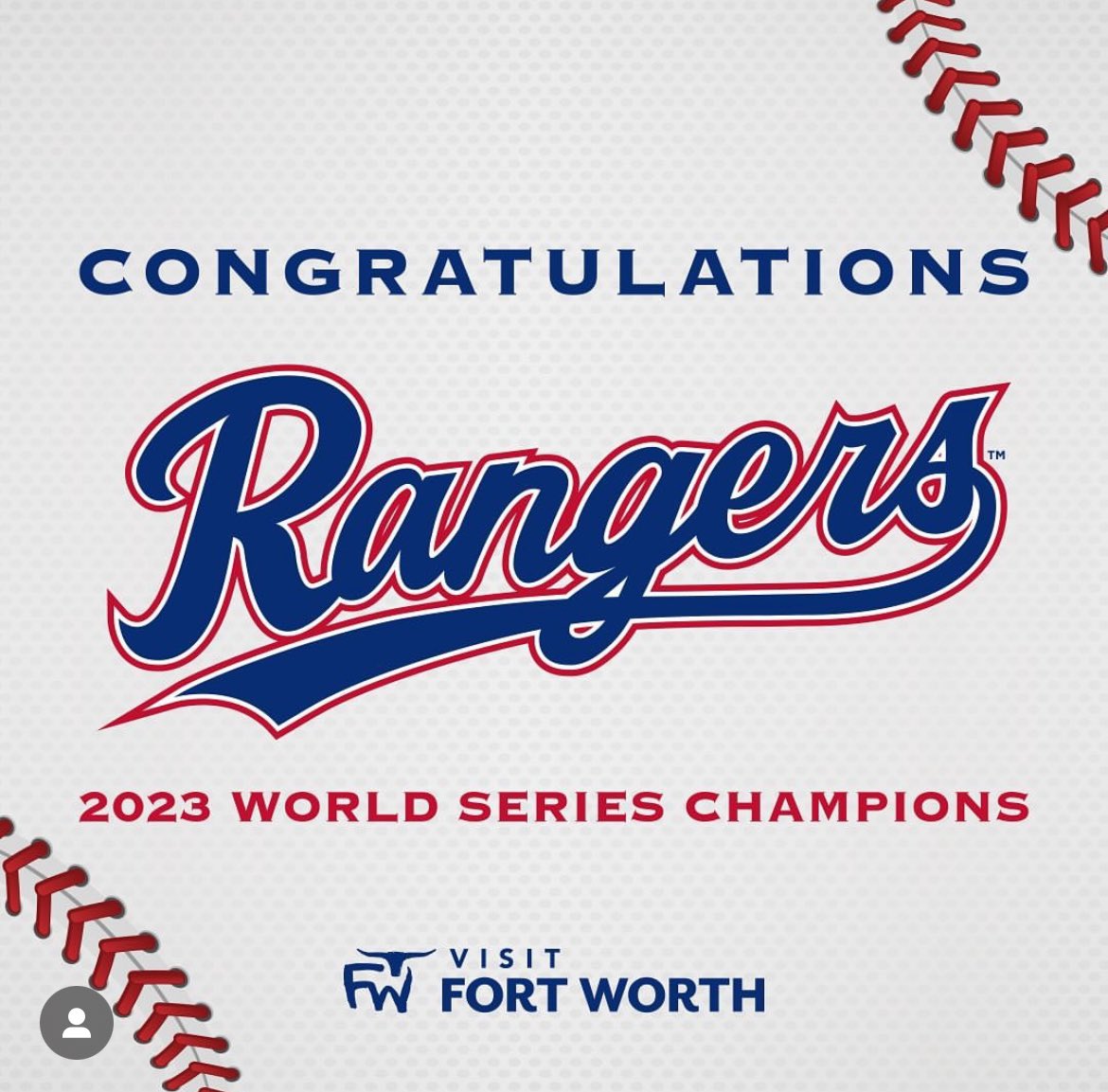 Congratulations to our home team World Series Champions @Rangers!!!!!!! @VisitFortWorth