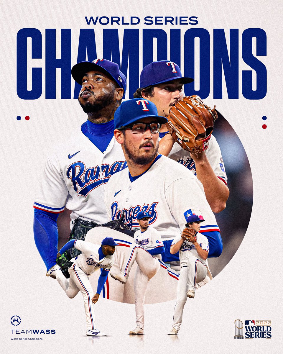 Wasserman Baseball (@wassbaseball) on Twitter photo ᴛʜᴇ ᴄʜᴀᴍᴘs ᴀʀᴇ ʜᴇʀᴇ 🏆
Congratulations to <a href="/Ddunning33/">Dane Dunning</a>, <a href="/AChapman_105/">Aroldis Chapman</a> and <a href="/owen_white4/">Owen White</a>‼️
#TeamWass // #WorldSeries ᴛʜᴇ ᴄʜᴀᴍᴘs ᴀʀᴇ ʜᴇʀᴇ 🏆
Congratulations to <a href="/Ddunning33/">Dane Dunning</a>, <a href="/AChapman_105/">Aroldis Chapman</a> and <a href="/owen_white4/">Owen White</a>‼️
#TeamWass // #WorldSeries