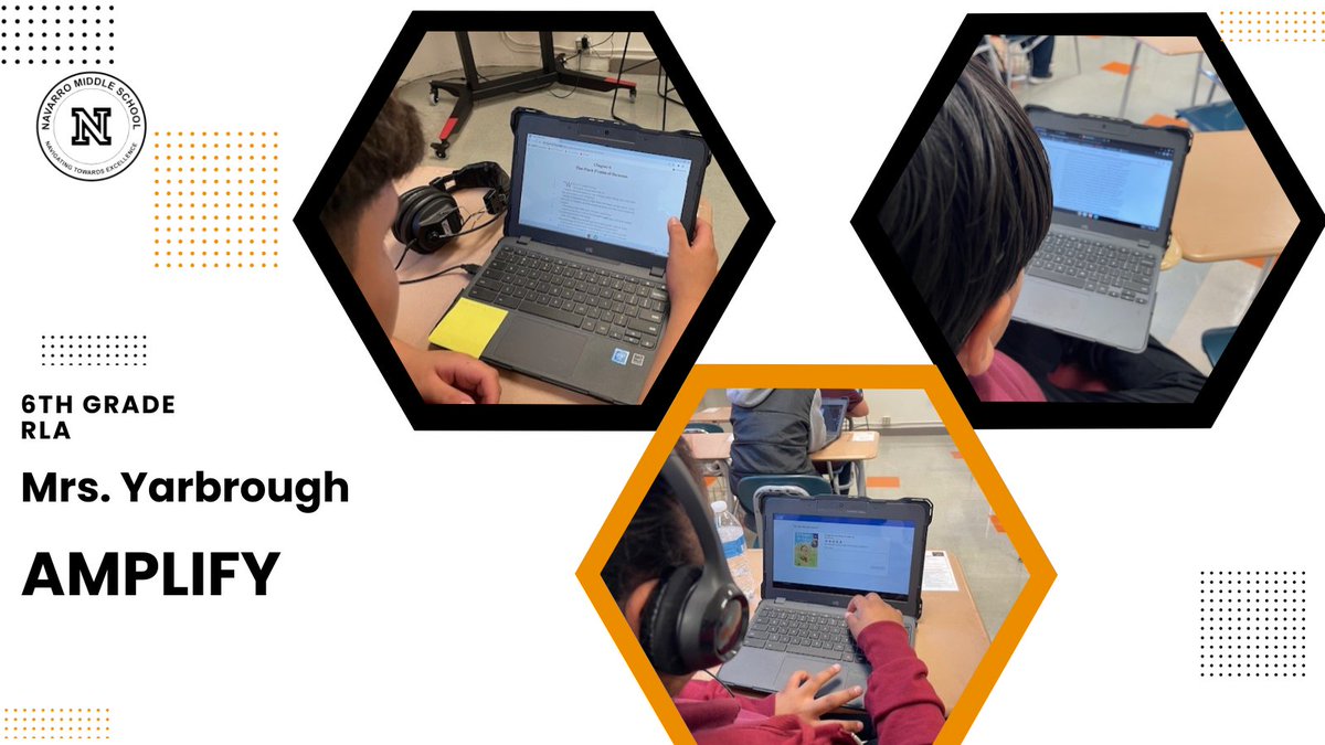 Shontisa Hurst M.Ed. (@techtisa) on Twitter photo Visited Mrs. Yarbrough's reading intervention class <a href="/NavarroMS_HISD/">Navarro MS - HISD</a> 📖
Kudos to her for leveraging tech to engage her Ss by using <a href="/dpvils/">Verizon Innovative Learning Schools</a> Chromebooks & <a href="/Amplify/">Amplify</a> to enhance their learning and promote literacy skills👏🏽 Visited Mrs. Yarbrough's reading intervention class <a href="/NavarroMS_HISD/">Navarro MS - HISD</a> 📖
Kudos to her for leveraging tech to engage her Ss by using <a href="/dpvils/">Verizon Innovative Learning Schools</a> Chromebooks & <a href="/Amplify/">Amplify</a> to enhance their learning and promote literacy skills👏🏽