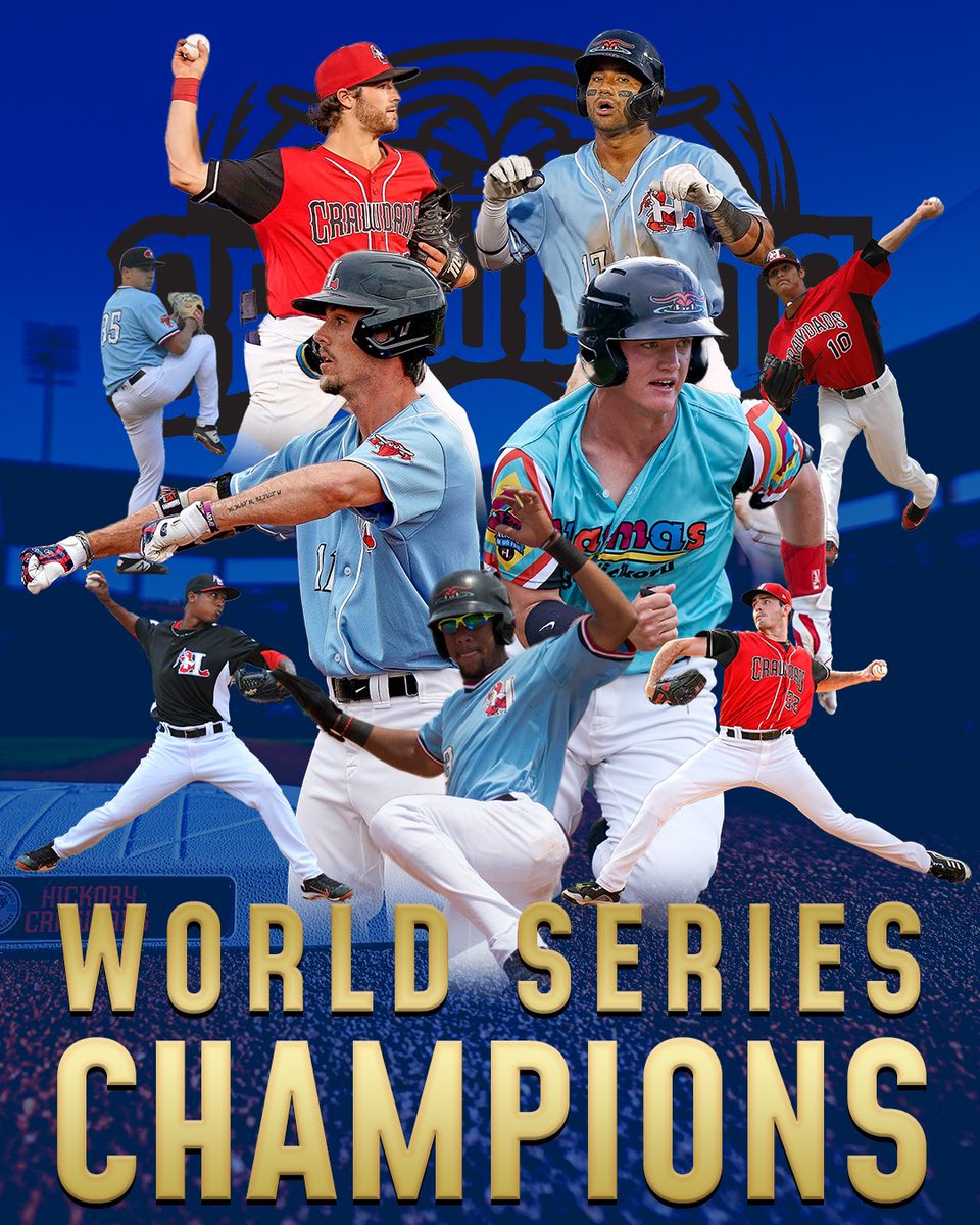 HickoryCrawdads's tweet photo. They went and took it!! #WorldChampions https://t.co/zCzlOd1TID