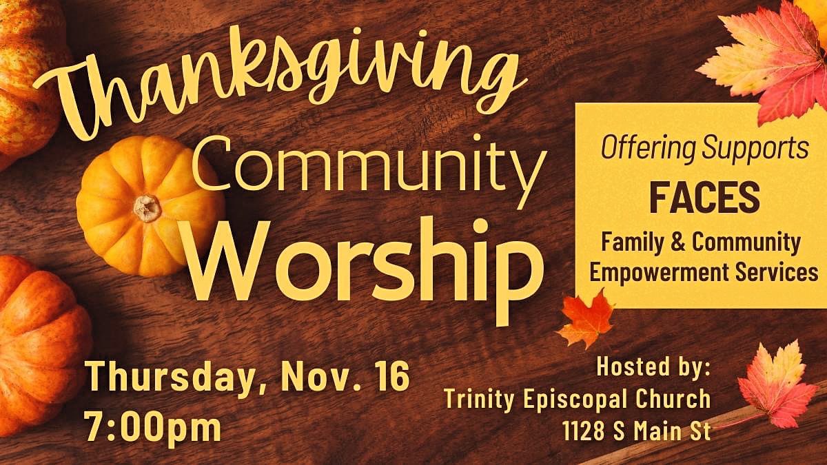 As we approach this season of gratitude, let's come together for a special Thanksgiving worship to fill our hearts with joy and compassion. We invite you to share in this gathering where we give thanks for all we have and extend our hands to those in need within our community.