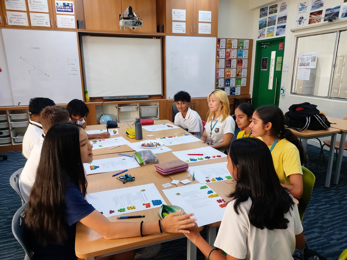GIShumanities's tweet photo. Y10 Geographers using M&amp;Ms to investigate population structure and change. #populationgame https://t.co/ZN4xV6FBIo