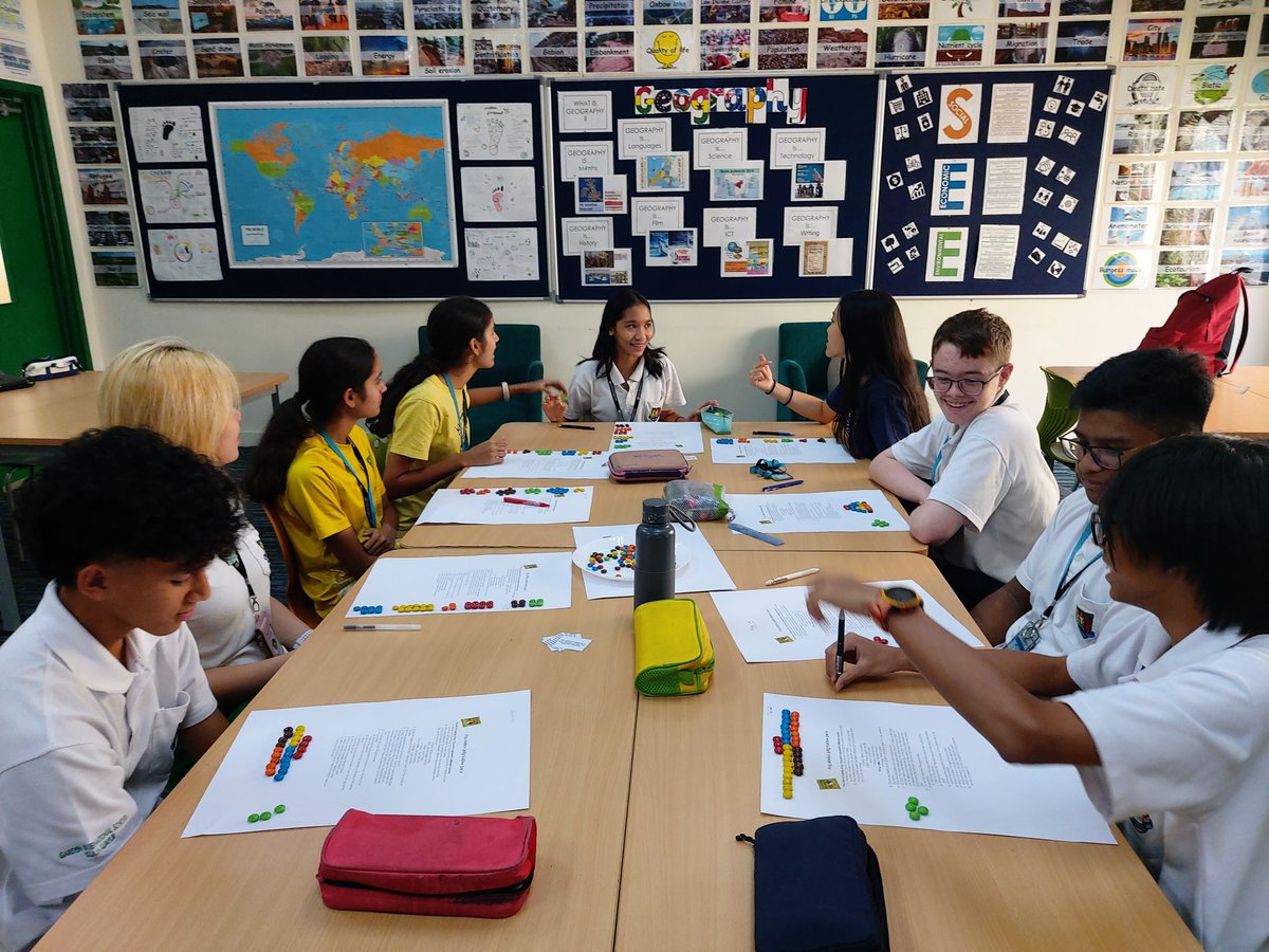 GIShumanities's tweet photo. Y10 Geographers using M&amp;Ms to investigate population structure and change. #populationgame https://t.co/ZN4xV6FBIo