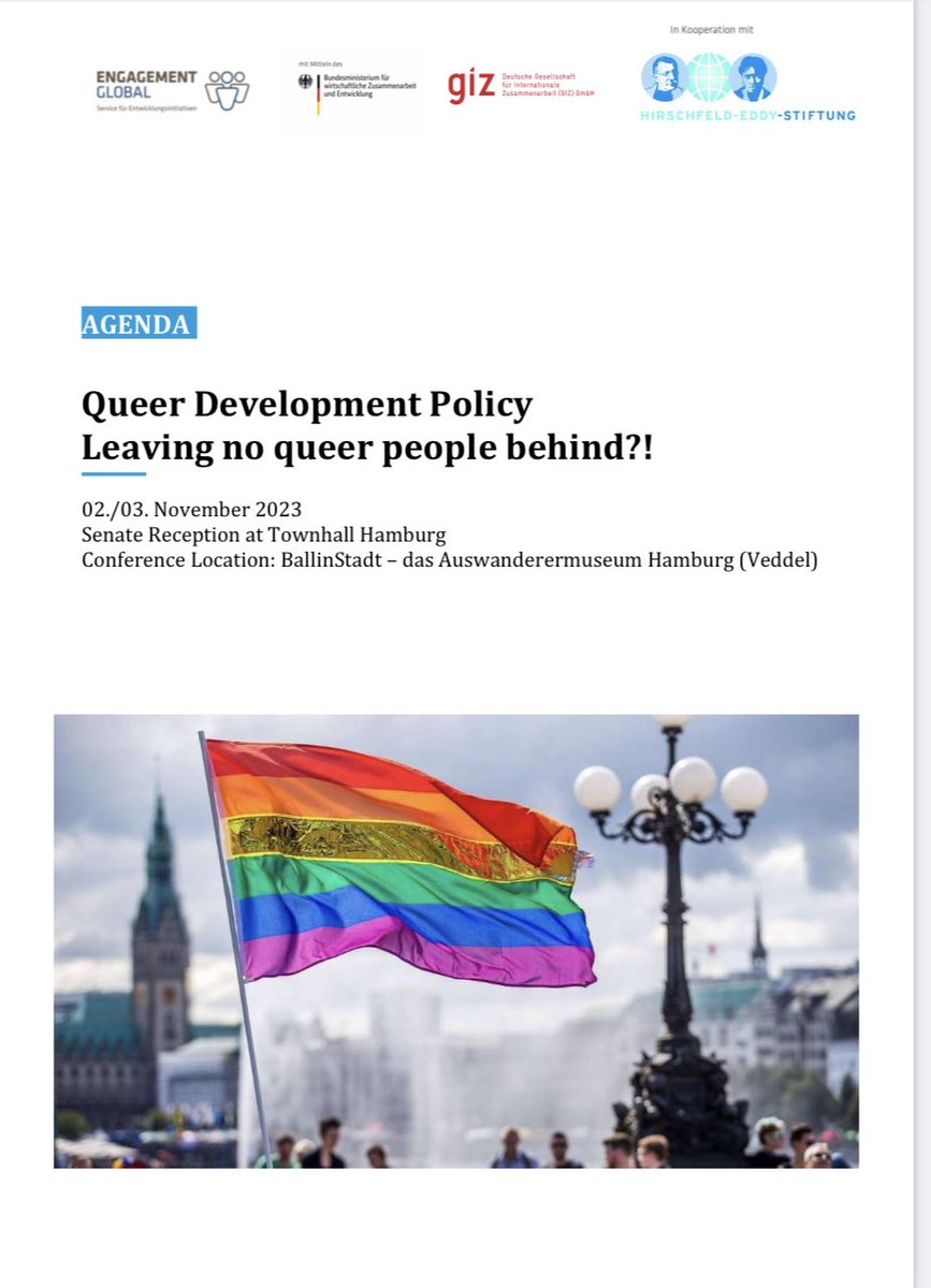 drstellanyanzi's tweet photo. What would an inclusive Queer Development Policy look like? I am attending two days of a conference bringing together activists, academics, civil society organisations and development workers to think through this question. Hamburg, here I come! https://t.co/SSVaV6pKl1