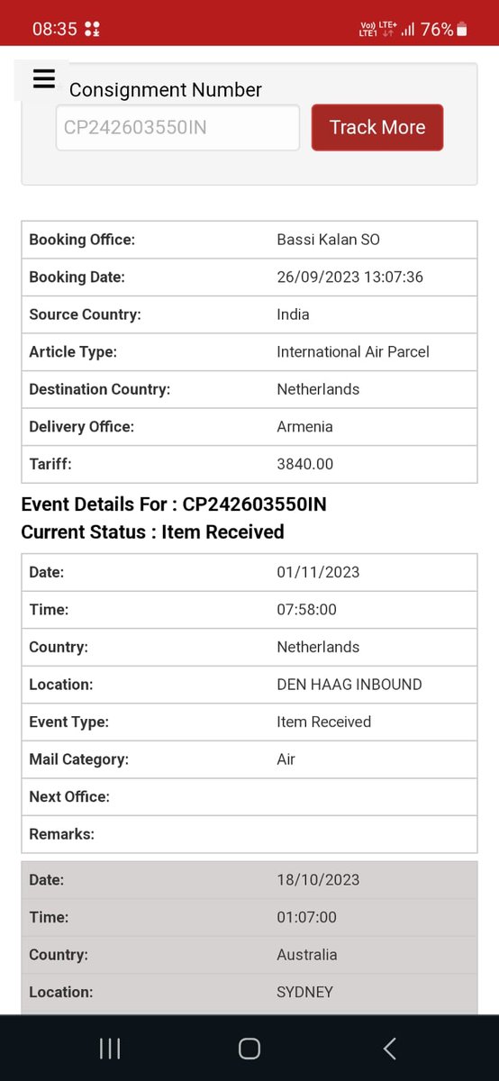 Nav10455403's tweet photo. Documents. Kindly look into the matter and take some necessary action on this. @cpmgpunjab . Consignment no is CP242603550IN https://t.co/p3UQ7HJyWT