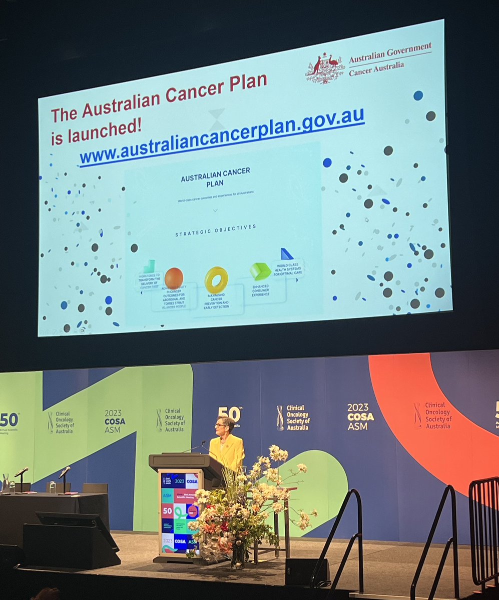 VCCCAlliance's tweet photo. Proud to have contributed to development of the Australian Cancer Plan announced today by @CancerAustralia at #COSA23.

We’re delighted  to see synergies with the VCCC Alliance strategy, particularly a focus on equity &amp; consumers. Congrats to all involved. https://t.co/4jd3K6TsHQ https://t.co/SVA1jPvwhe