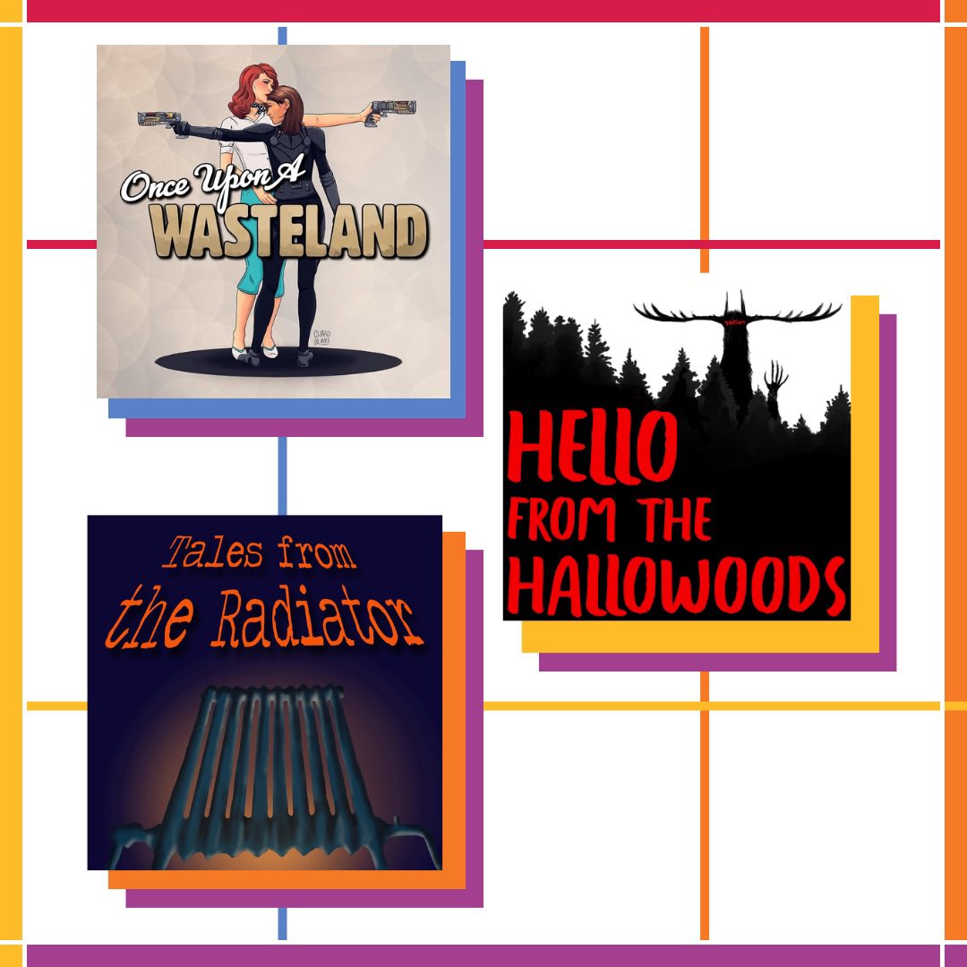 CBHpod's tweet photo. So many shows made with so much love at the @audioverseawrds, 
@OnceUpon76Pod , @PattersPod, @StrongBranchPro, @TheHallowoods, @ghostwaxpod, @RadioDreadwood, @LiarsandLeeches, @FolxlorePod, and @utes_podcast! https://t.co/Wl0LmlUdHJ