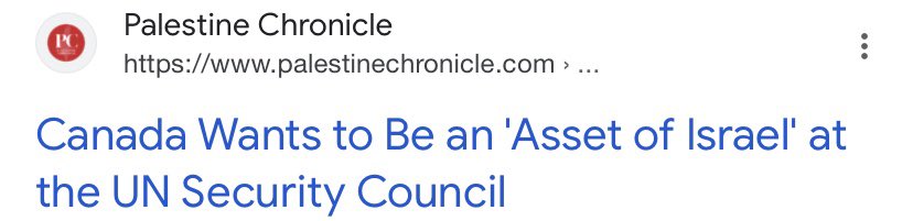 5 years ago today then foreign minister Chrystia Freeland announced that should Canada win a seat on the UN Security Council it would act as an “asset for Israel” on the Council #CFPhistory