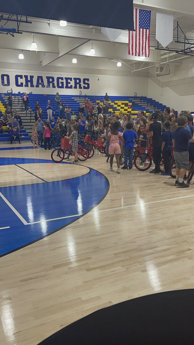 Today was pretty remarkable!!!  Build a bike, build a team, give back to the community!  #PupilFreeDay #LearnToday #LeadTomorrow 💙💛