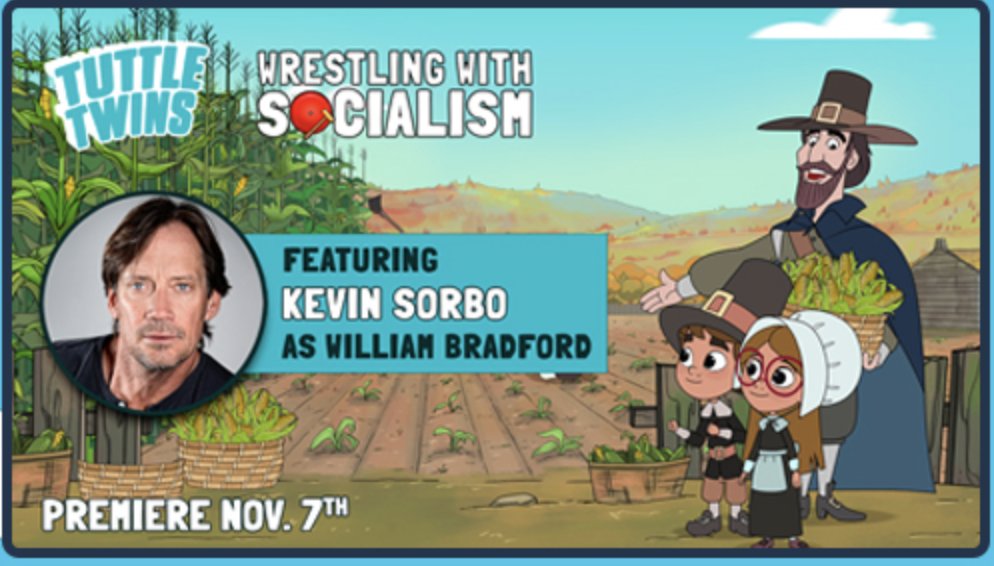 oh ya know... just in a show with Kevin Sorbo. Tuttle Twins is such a unique show and teaches children about FREEDOM and all sorts of interesting lessons. I play Superintendent Gloria, and now Kevin Sorbo will be playing William Bradford. Check it out! youtube.com/@tuttletwins