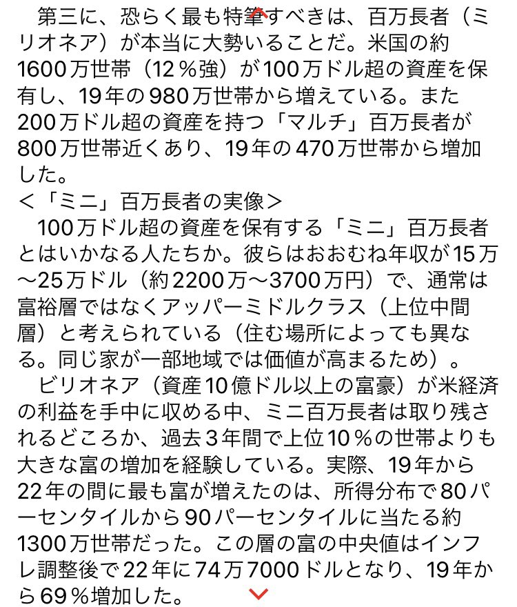 negi_investor's tweet photo. アメリカの資産中央値が約2890万で、全体の12%強は1.5億以上資産あるんだってさ笑😆　
世界が景気が悪くなる度に金融緩和続ける限り投資にまさるモノはないね、
#LetsGoUS https://t.co/xqU2juRhrg
