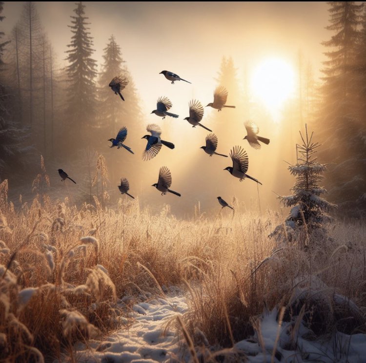 JourneyT0TheSon's tweet photo. sunny walk melting snow November coming in mild pinion jays travel in large groups in the seeds in the meadow grasses #SunnyWalk #MeltingSnow #NovemberMild πβπ¦ https://t.co/h3R8iGD8KD
