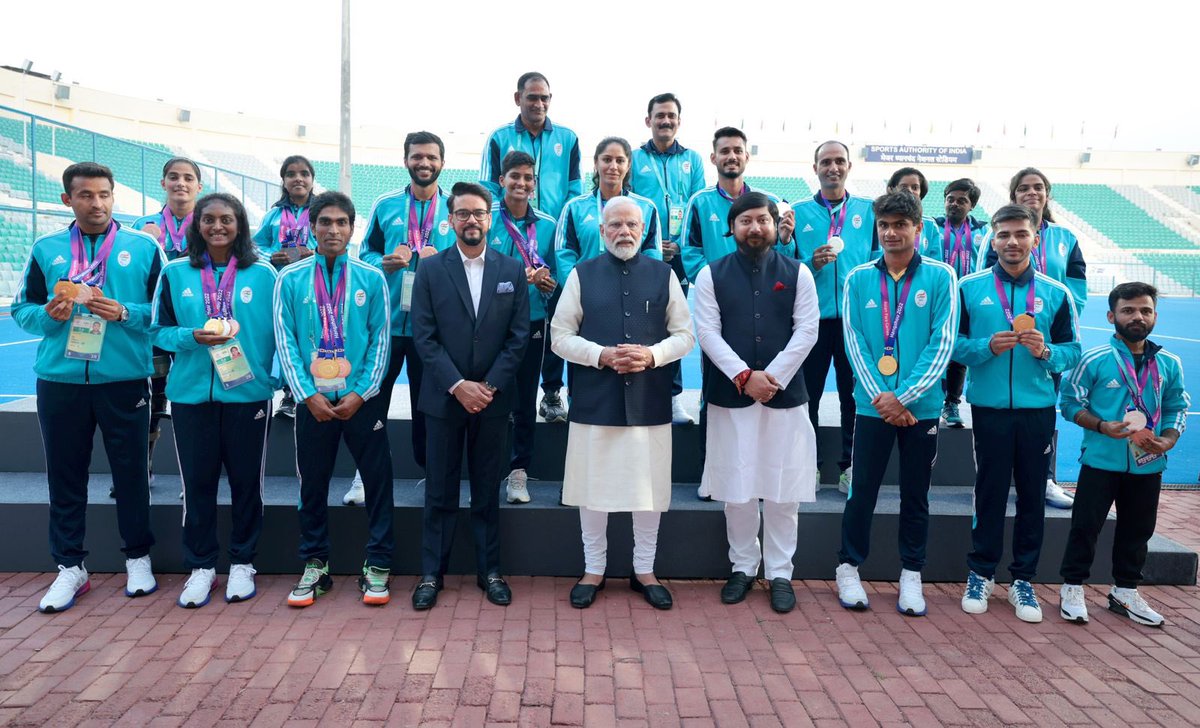 suhas_ly's tweet photo. With honourable PM sir on Nov 1st 2023 https://t.co/Ekv682aaCR