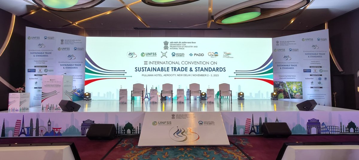 QCI #qualitymatters (@qualitycouncil) on Twitter photo Stage all set for the 3rd International Convention on Sustainable Trade & Standards (ICSTS) at Pullman Hotel, New Delhi. Please stay tuned for further updates.
<a href="/PiyushGoyal/">Piyush Goyal</a>, <a href="/DPIITGoI/">DPIIT India</a>, <a href="/DoC_GoI/">Dept of Commerce, GoI</a>, <a href="/jaxayshah/">Jaxay Shah</a>, <a href="/Monks_MP/">Manish PANDE</a>, <a href="/UNFSS1/">United Nations Forum on Sustainability Standards</a>, <a href="/RajMah70/">Rajesh Maheshwari</a>, <a href="/PMOIndia/">PMO India</a>, <a href="/PADD_QCI/">PADD_QCI</a>, <a href="/EU_in_India/">EU in India</a> Stage all set for the 3rd International Convention on Sustainable Trade & Standards (ICSTS) at Pullman Hotel, New Delhi. Please stay tuned for further updates.
<a href="/PiyushGoyal/">Piyush Goyal</a>, <a href="/DPIITGoI/">DPIIT India</a>, <a href="/DoC_GoI/">Dept of Commerce, GoI</a>, <a href="/jaxayshah/">Jaxay Shah</a>, <a href="/Monks_MP/">Manish PANDE</a>, <a href="/UNFSS1/">United Nations Forum on Sustainability Standards</a>, <a href="/RajMah70/">Rajesh Maheshwari</a>, <a href="/PMOIndia/">PMO India</a>, <a href="/PADD_QCI/">PADD_QCI</a>, <a href="/EU_in_India/">EU in India</a>