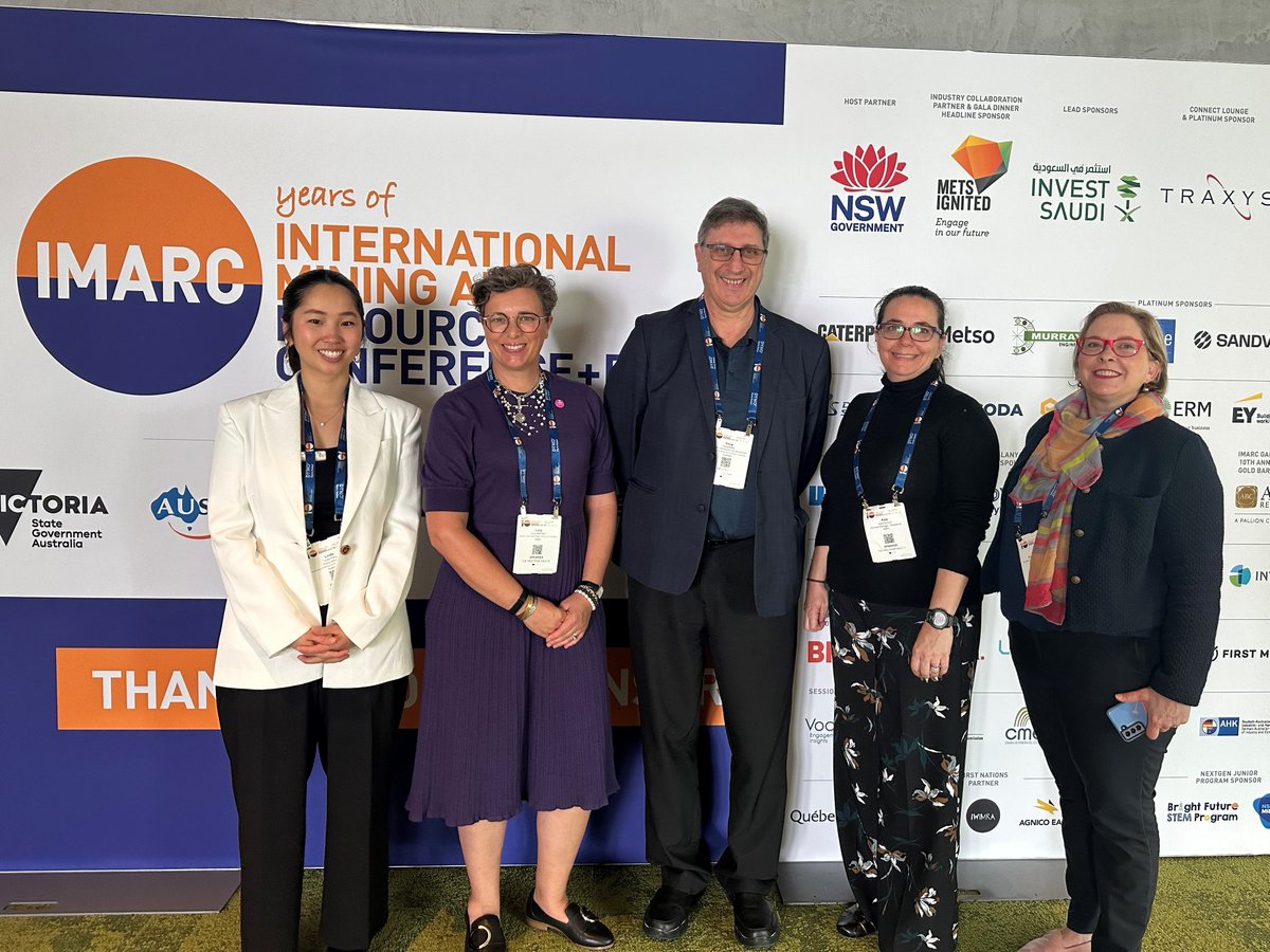 amec_org's tweet image. #SmileTime😀- Great to see the @amec_org team getting around @IMARC_Mining #Sydney catching up with members and taking part in some productive panel discussions. Always a great event to be part of.  @KateDickson #trends #investment #innovation #sustainability