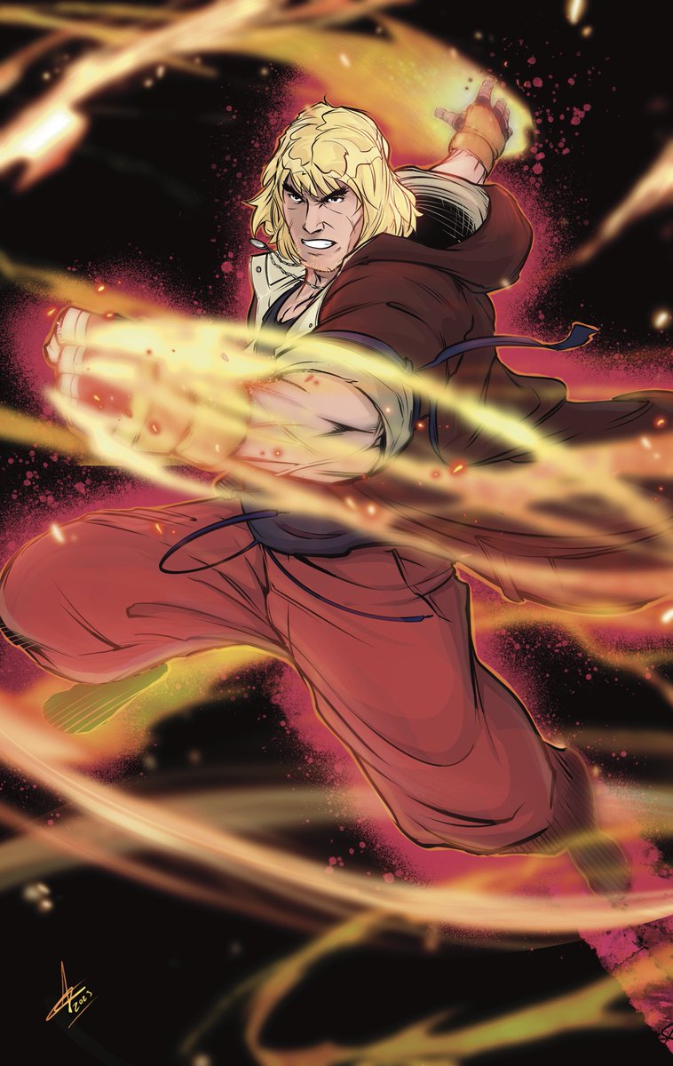 Ctrigger101's tweet image. Ken masters commission #capcom #kenmasters #digitalart #procreateart #DigitalArtist #fanart #commissions #freenlancer #StreetFighter #streetfighteromega