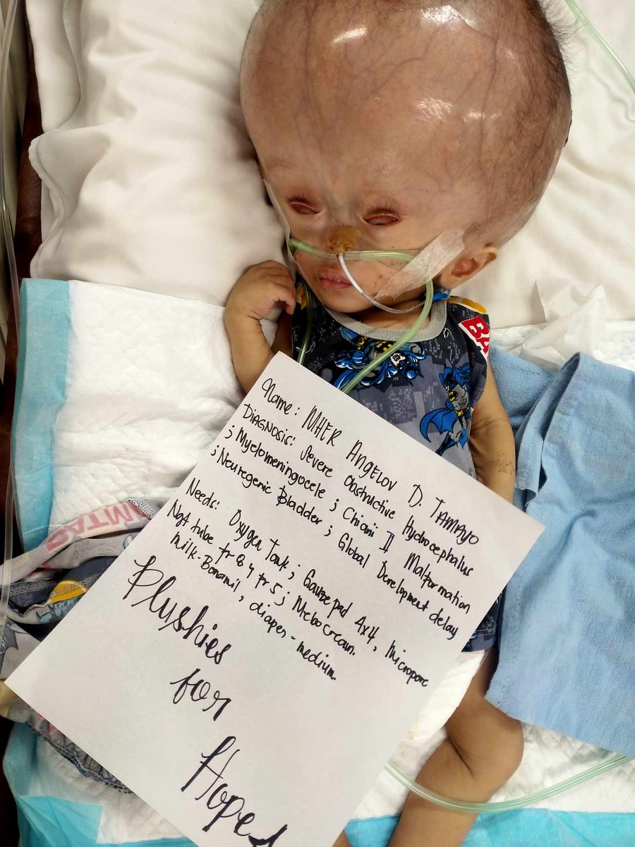 PlushiesForHope's tweet photo. Urgent help needed
 Please help us raise ₱10,000 ($200) for Mher. He's been confined for 2 months and the doctor's required him to have an oxygen tank at home. 

Oxygen tank - ₱8500
Milk, NGT tubes, diaper - ₱1500
Any bit of help is appreciated 🙏🏼

Donation links on reply + https://t.co/71XHatj3QA