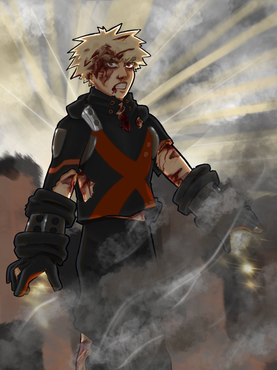 joon_bug912's tweet photo. Okay not the usual content for this account but I’m so glad he’s back and I really like how this turned out.  #bakugoukatsuki https://t.co/YYaSQd5GoU