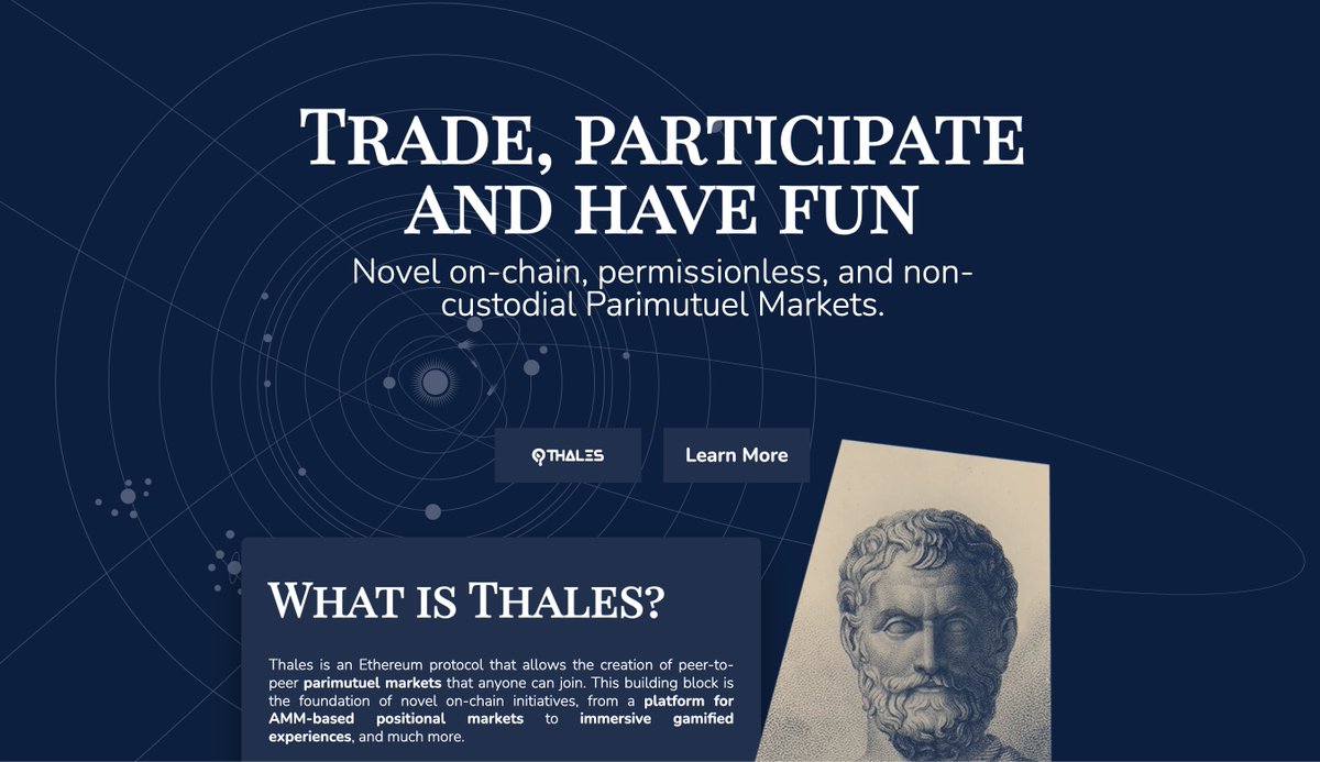 Thales: Permissionless Parimutuel markets.