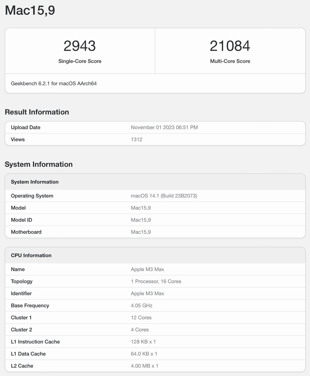 appltrack's tweet photo. Check out the @geekbench results: https://t.co/MA592p2dCM