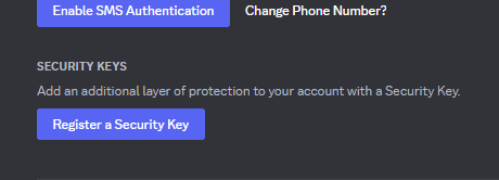 DiscordBetasES's tweet photo. Discord está lanzando a una cantidad de personas limitadas la función de poder agregar una llave de seguridad física para poder proteger tu cuenta de Discord de forma más eficiente. https://t.co/kZJiEWsx1f
