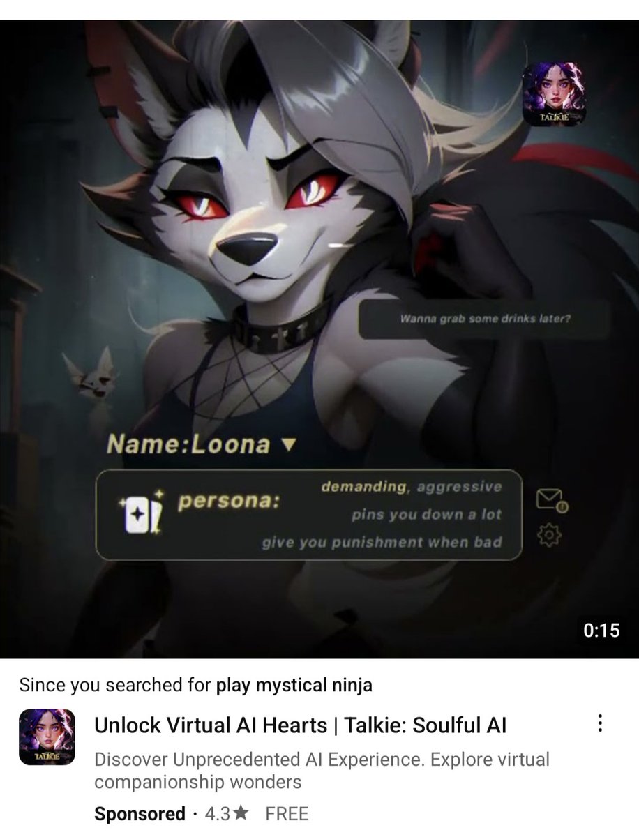 OtakuKing_8's tweet photo. #Vivziepop/#HelluvaBoss will most likely sue this #Advertisement for #CopyrightInfringement.
#Loona
#LoonaHelluvaBoss
#HelluvaBossLoona
#AIArt
#SoulfulAI
#TalkieSoulfulAI
#AICompanion
#VirtualAIHearts
#UnlockVirtualAIHearts https://t.co/7HbBOHoGrN