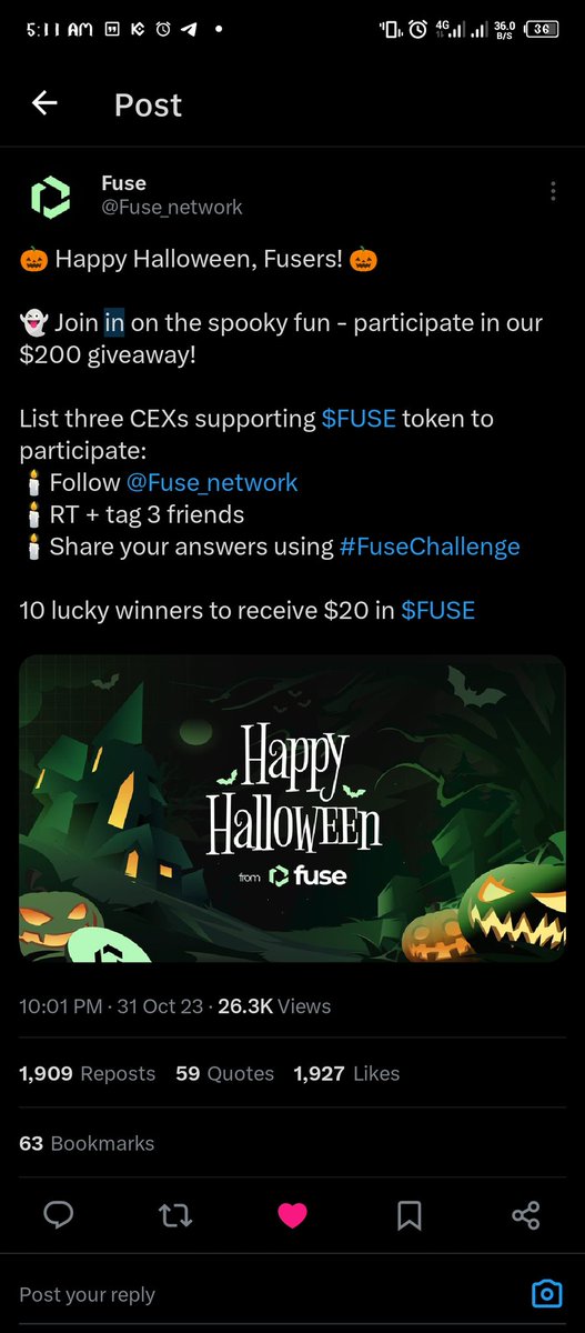 mikeanselem's tweet photo. @Fuse_network * Ascend EX
* Huobi
* MEXC Global
@AbasiakaraA
@FrankAkiba060
@InyeneobongC
#FuseChallenge https://t.co/SPwf5BRSnM