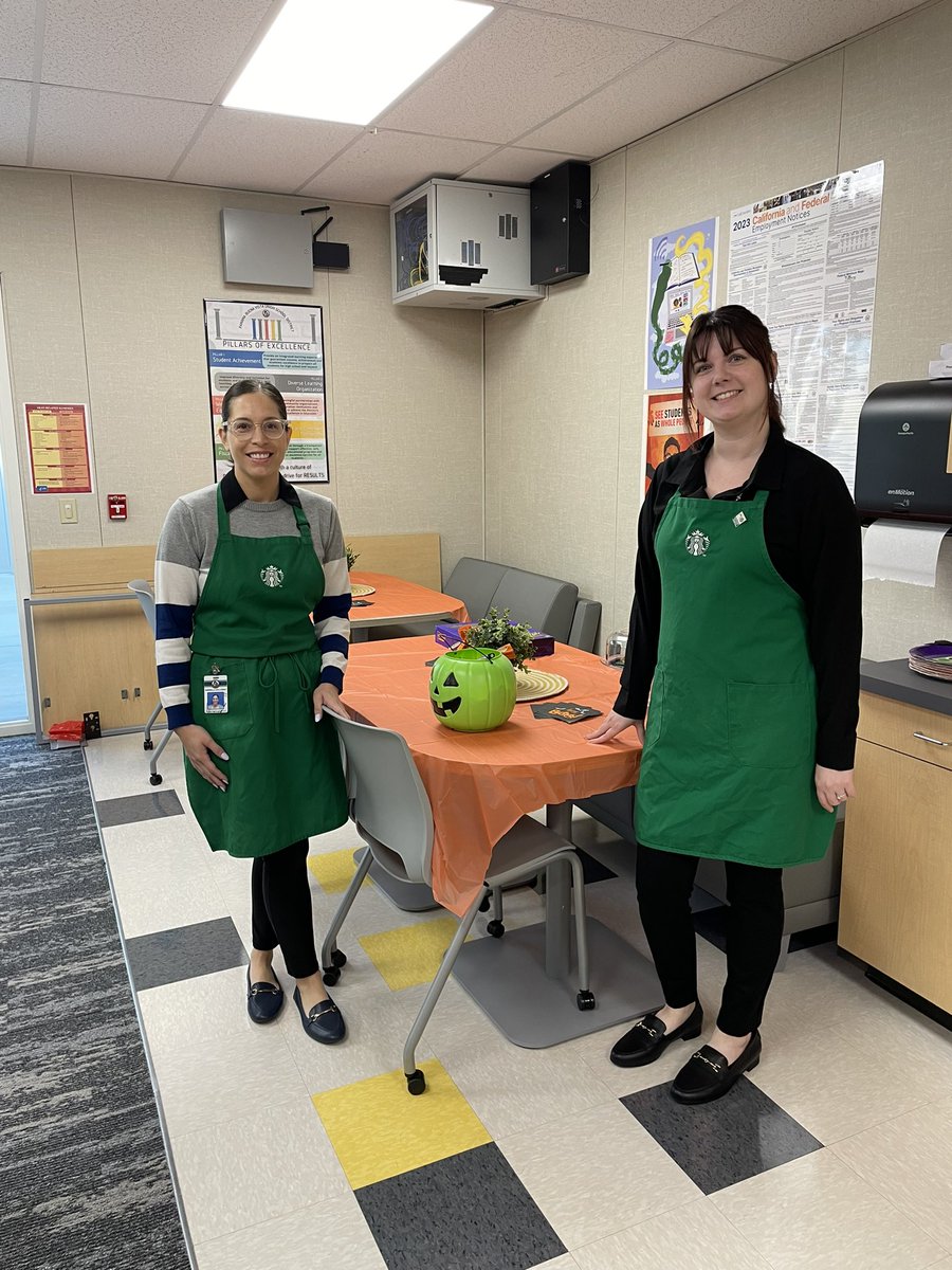 November 1: We are so grateful for our two baristas who are ready to serve cups of support to students, families, and staff every day! Grande, Tall, or Venti… they work very hard to meet the unique needs of all. #GratitudeSnaps #GratitudeMonth #PouringCupsofSupport #WeArePBV