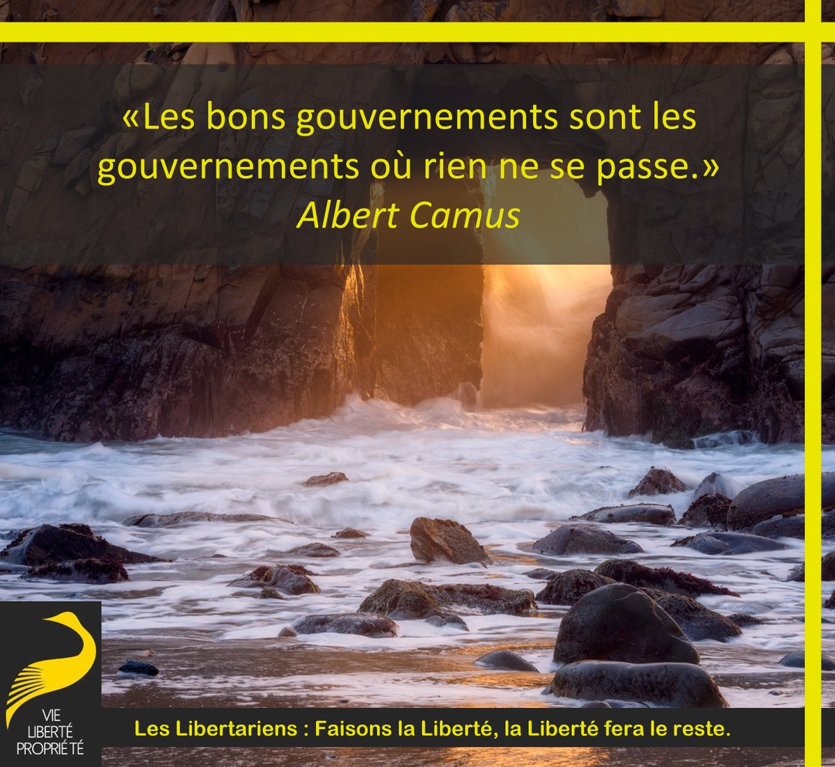 Les bons gouvernements sont les gouvernements où rien ne se passe.
Albert Camus
libertarien
#ÉlusInutiles #SelfGovernment #RienÀGouverner #QuiDécide