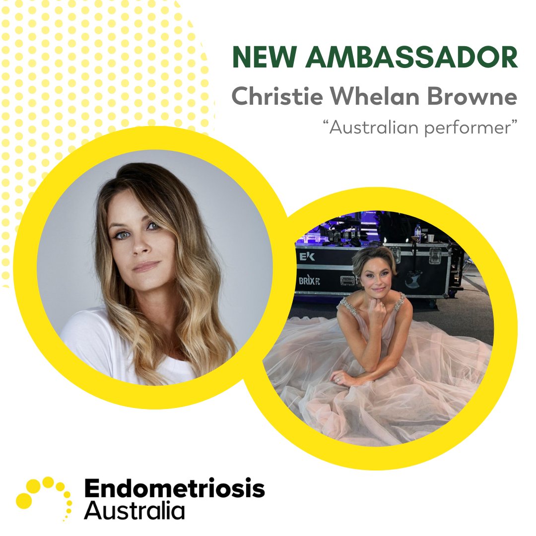 Welcoming our newest Ambassador, Australian performer Christie Whelan Browne! She was diagnosed with #endo 12 years ago and is now raising awareness about the condition's impact on fertility. To read more, click here: endometriosisaustralia.org/australia-perf… #endendo #endowarriors #pelvicpain