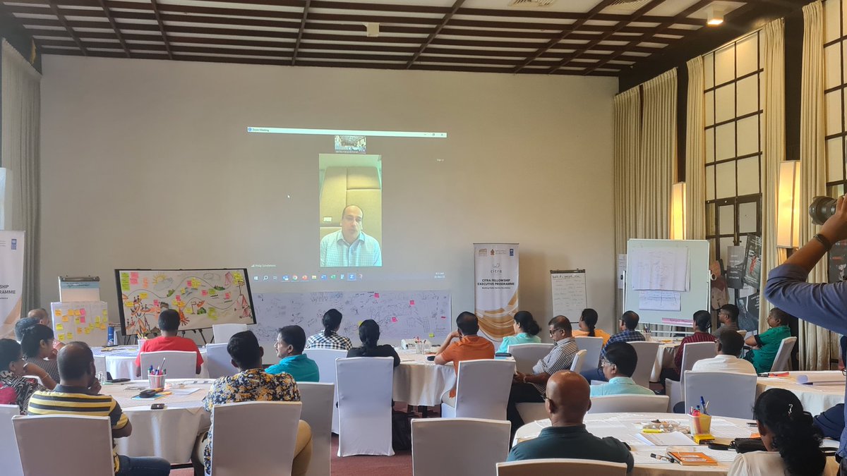 Day4 begins with @fibke sharing about #ProjectVision,emerging challenges  across the globe esp South Asia and looking at #Governance for the #future putting people at the centre and ways to #MakeChangeHappen using #Anticipatory #Agile #Adaptive #Governace approaches and…