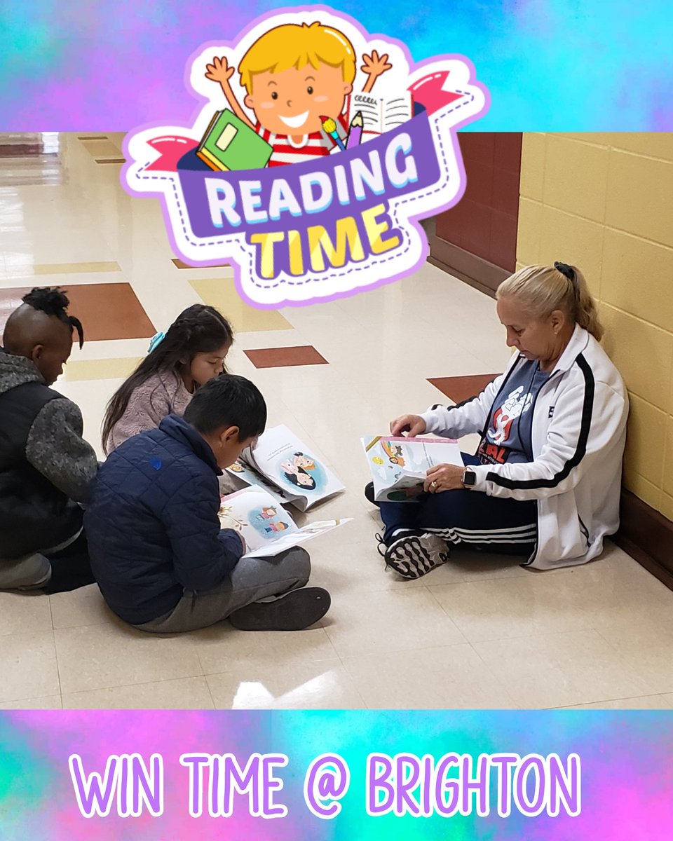 ARI_TMorgan's tweet photo. During WIN Time at @BrightonJEFCOED, I caught Coach Spielberger reading with a group of 3rd graders and it made my ❤ happy! It truly takes a village to reach ALL! 💯 Every Child. Every Chance. Every Day. #ShiningStars #BRIGHTinBrighton ❤🐻💛 @Alabama_Reading https://t.co/FMBr1uioZG