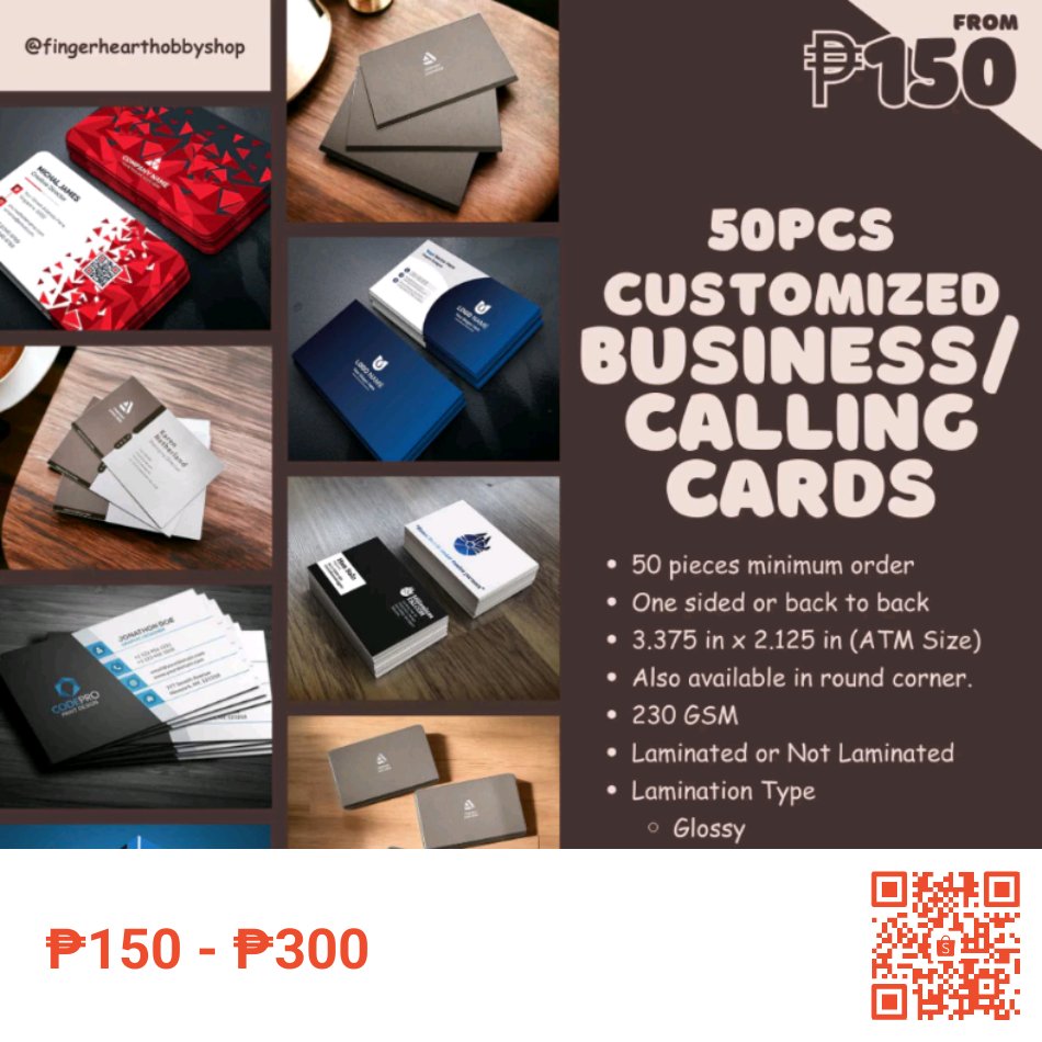 eLKiie's tweet photo. Selling Customized 50 pieces Business Cards / Calling Card (Back to Back or One Sided) for ₱150 - ₱300. Get it on Shopee now! https://t.co/vQuIU0fgHT 

#fingerhearthobbyshop #fhhs #customized #printandcut #business #calling #thankyou #greeting #card https://t.co/OXbWJ1OuQG