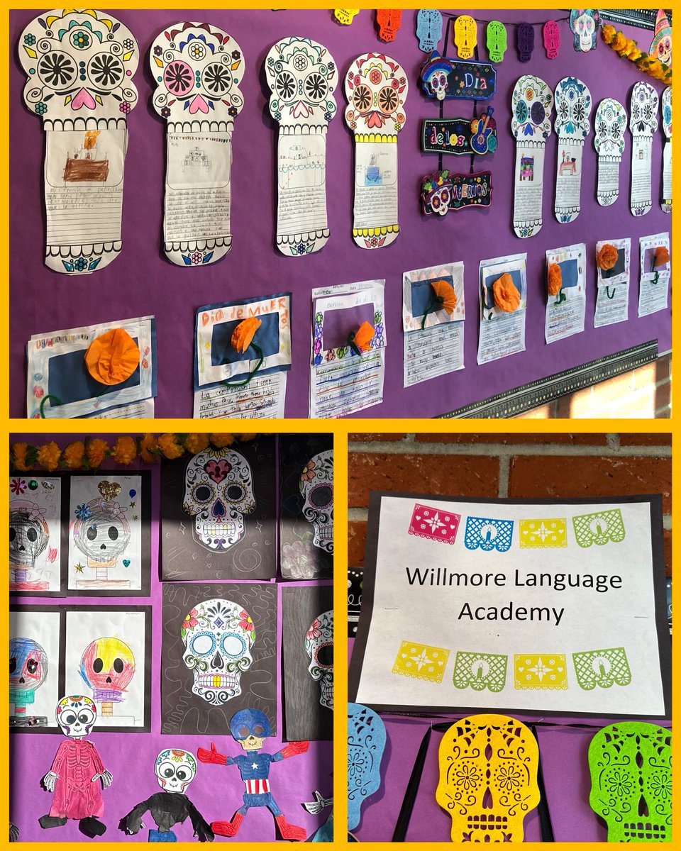 WillmoreWSD's tweet image. The work of our Thunderbirds is being showcased on the @westminstersd bulletin board display! If you’re visiting the district office, check it out. #diadelosmuertos #dualimmersion #dualimmersionprogram @wsd_onthemove