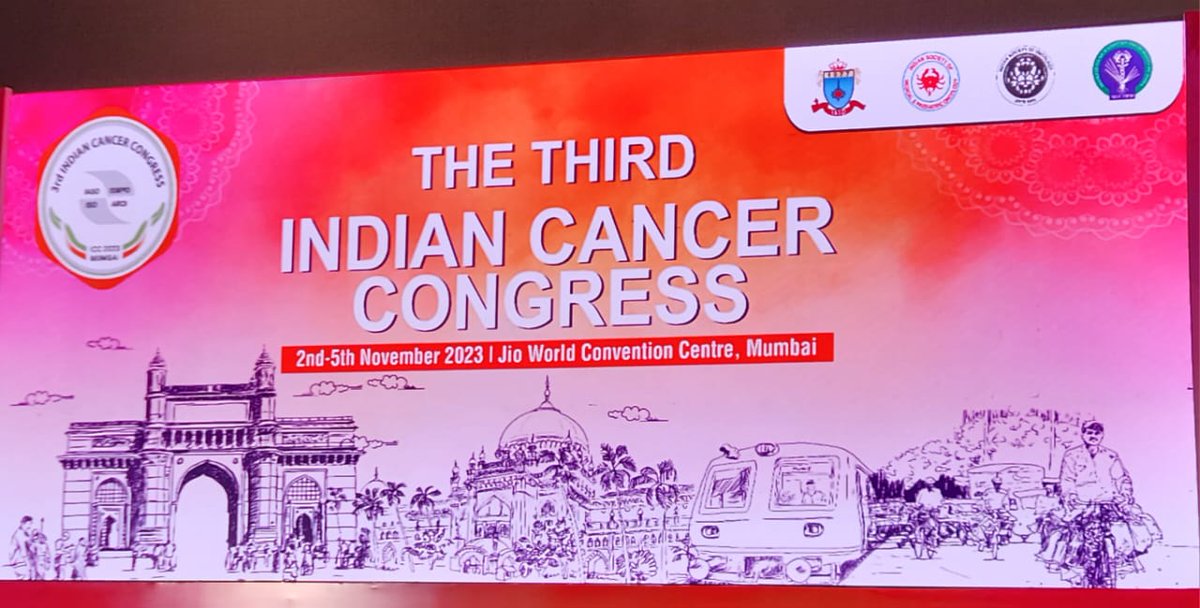ICC started. Huge, ASCO like Cancer Conference. 6000+ registrations! Mega Oncology event! Privileged to be a part of the same!