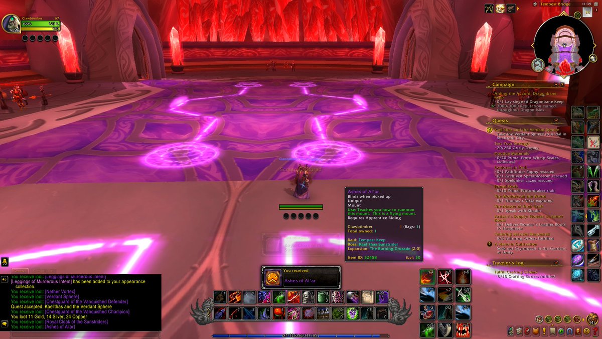 MotorheadWoW's tweet image. Ashes of Al'ar just dropped! I hadn't really been farming this one in a long time but today was the day #AshesofAlar @Warcraft